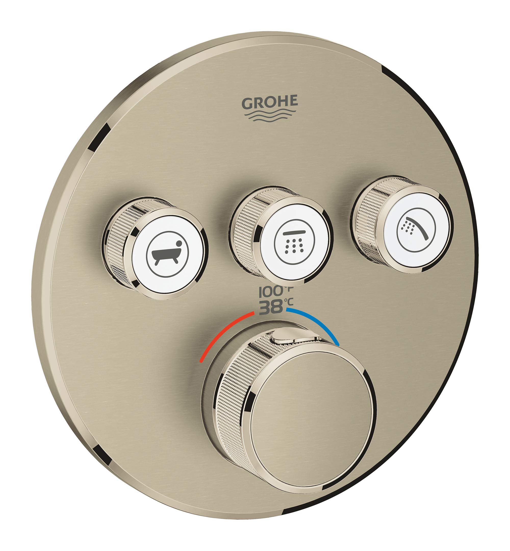 Grohe 29138en0 29138ラウンドUSつや消しニッケルTHM SmartControl 3