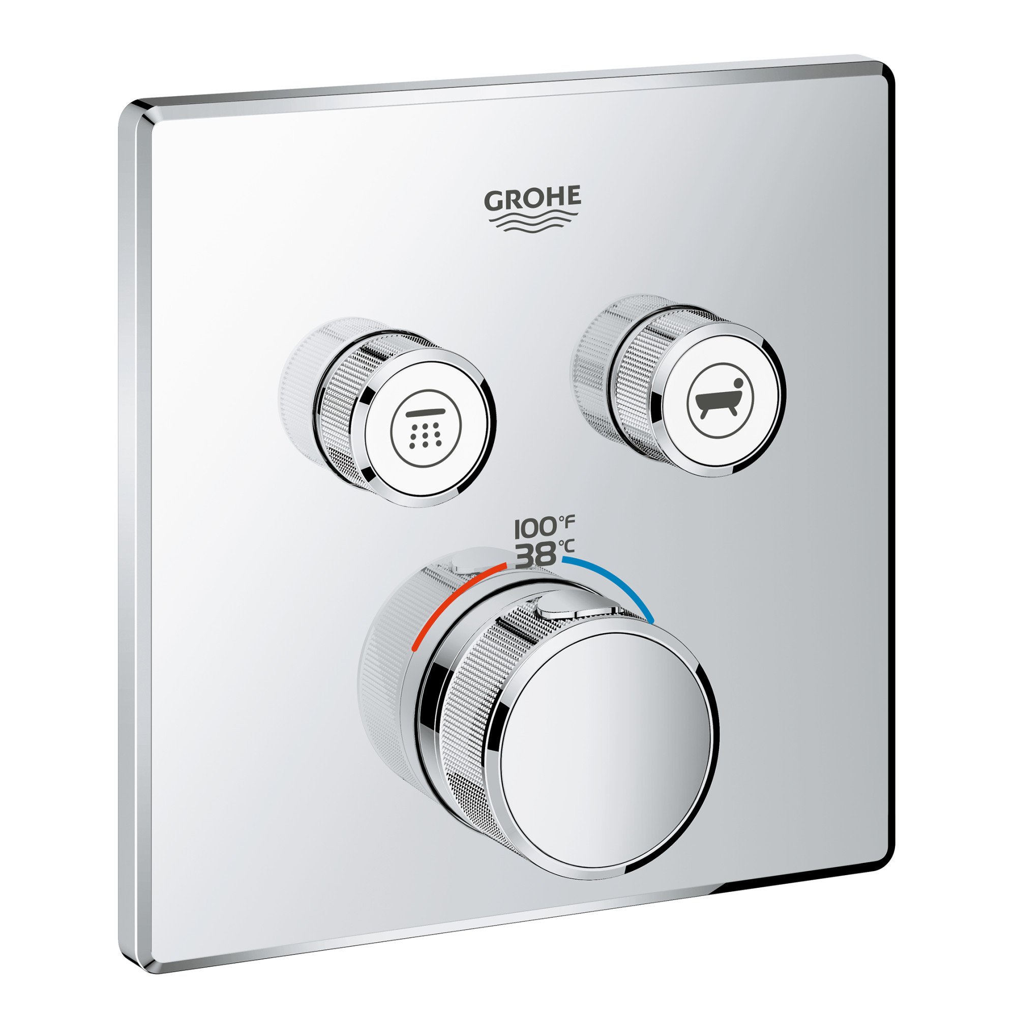 RICOH - Grohe 29141000 Grohtherm SmartControl 温度調節トリム スターライトクロム