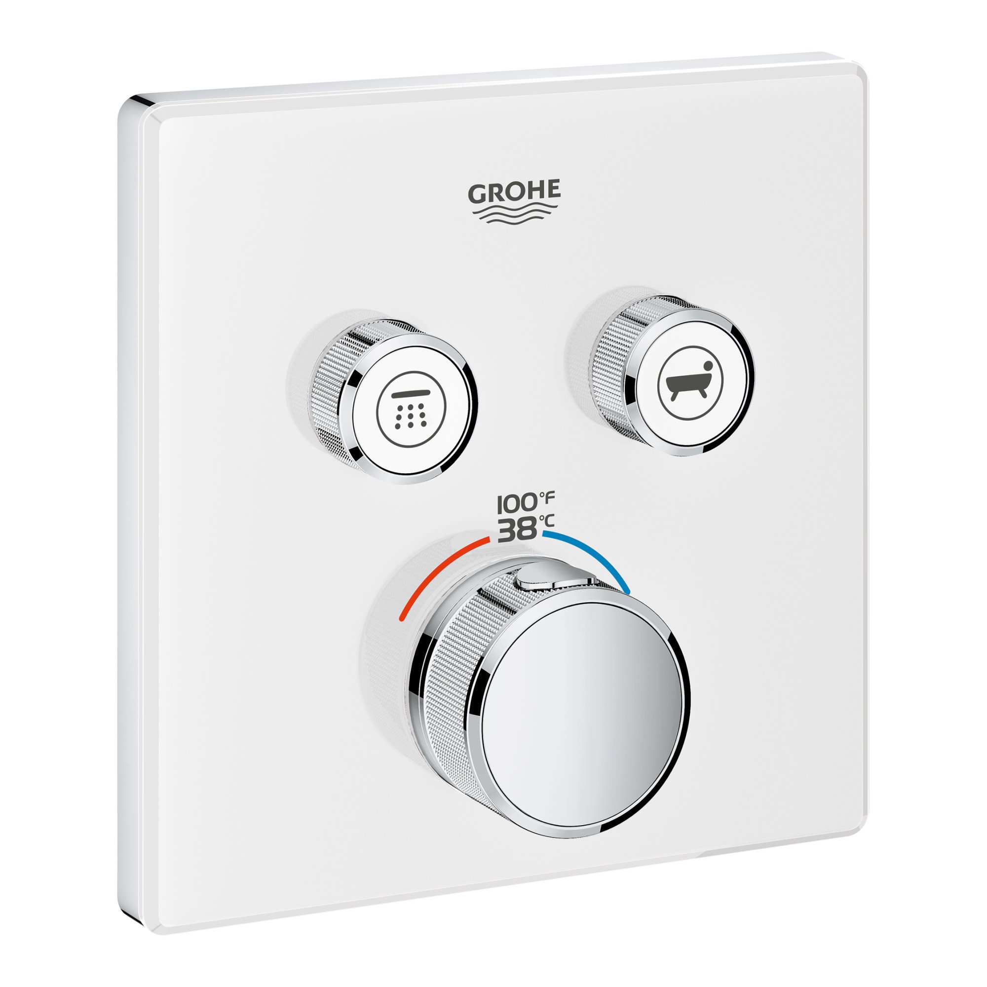 Grohe 29164ls0 29164ガラス正方形US THM SmartControl 2