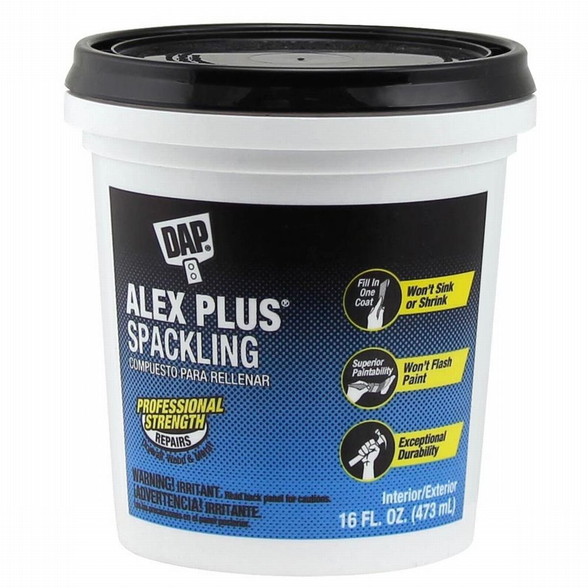 DAP 18745アレックス・プラスSpackling、16オンスホワイト 2 Pack 18745-2pk