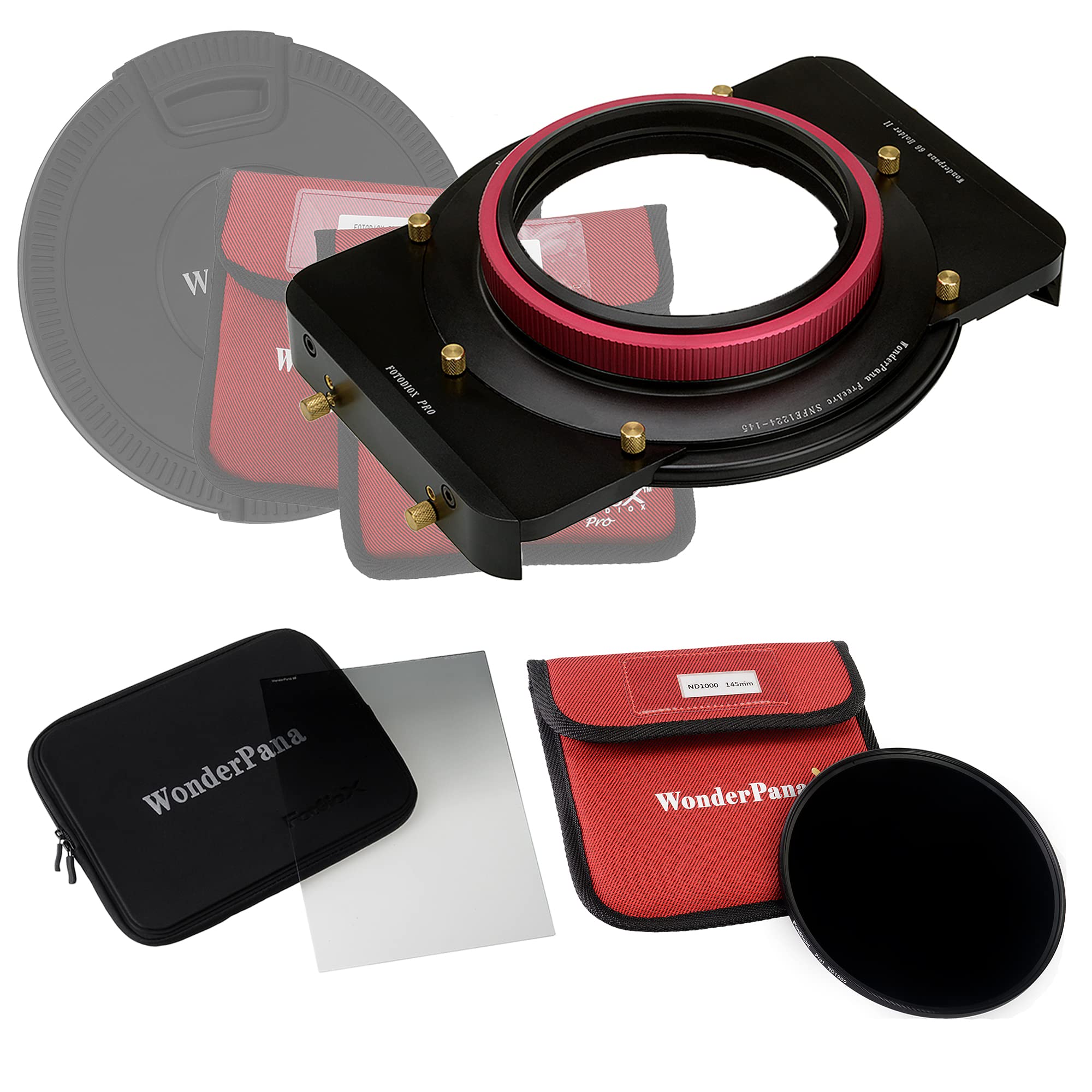 WonderPana FreeArc Essential ND1000 0.6SEキット - コアフィルターホルダー レンズキャップ 66ブラケ..