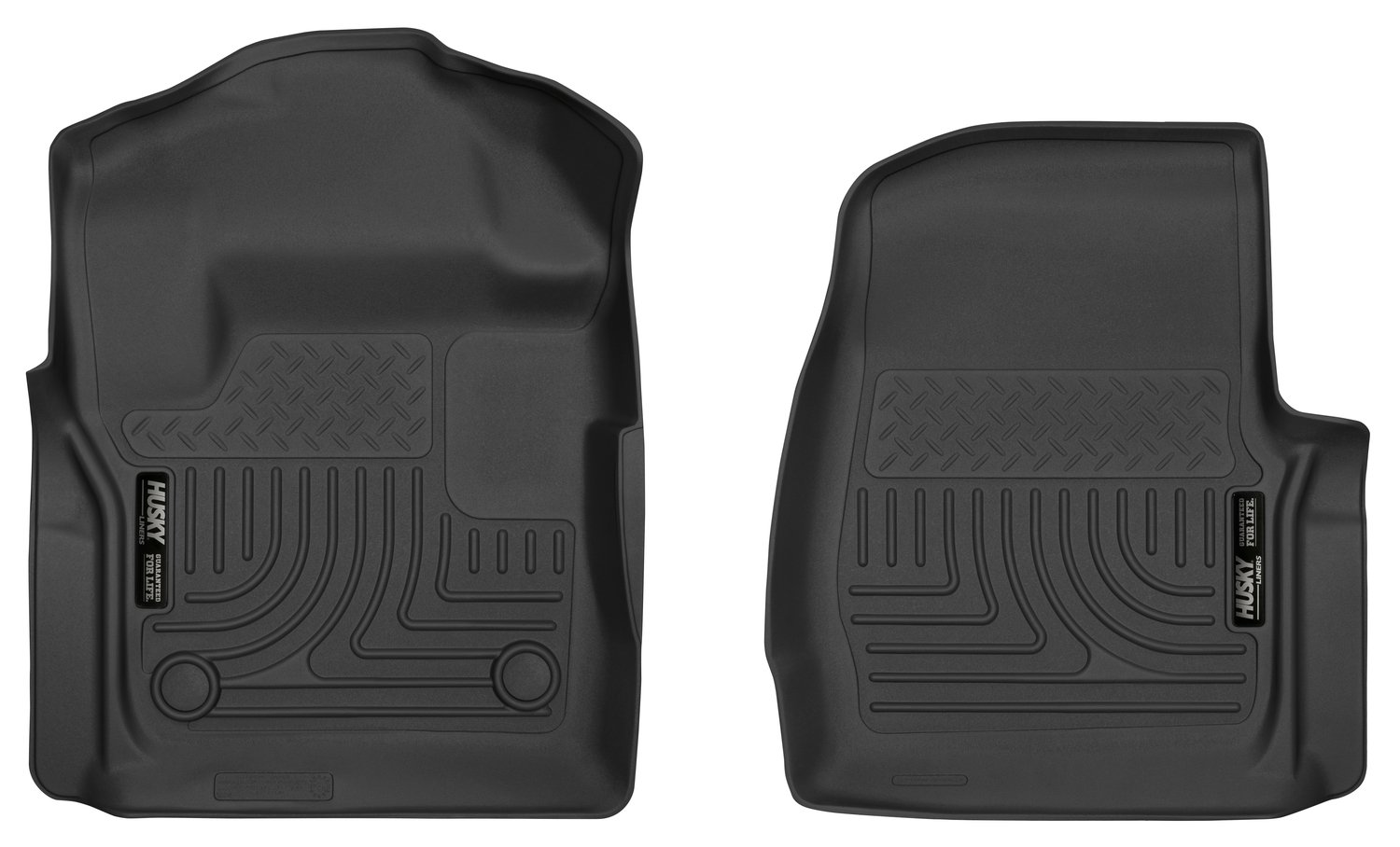 樂天商城 - ハスキーLiners 52721ブラックフロントフロアライナー( Fits 17 ? 17 F - 250 Std Cab )