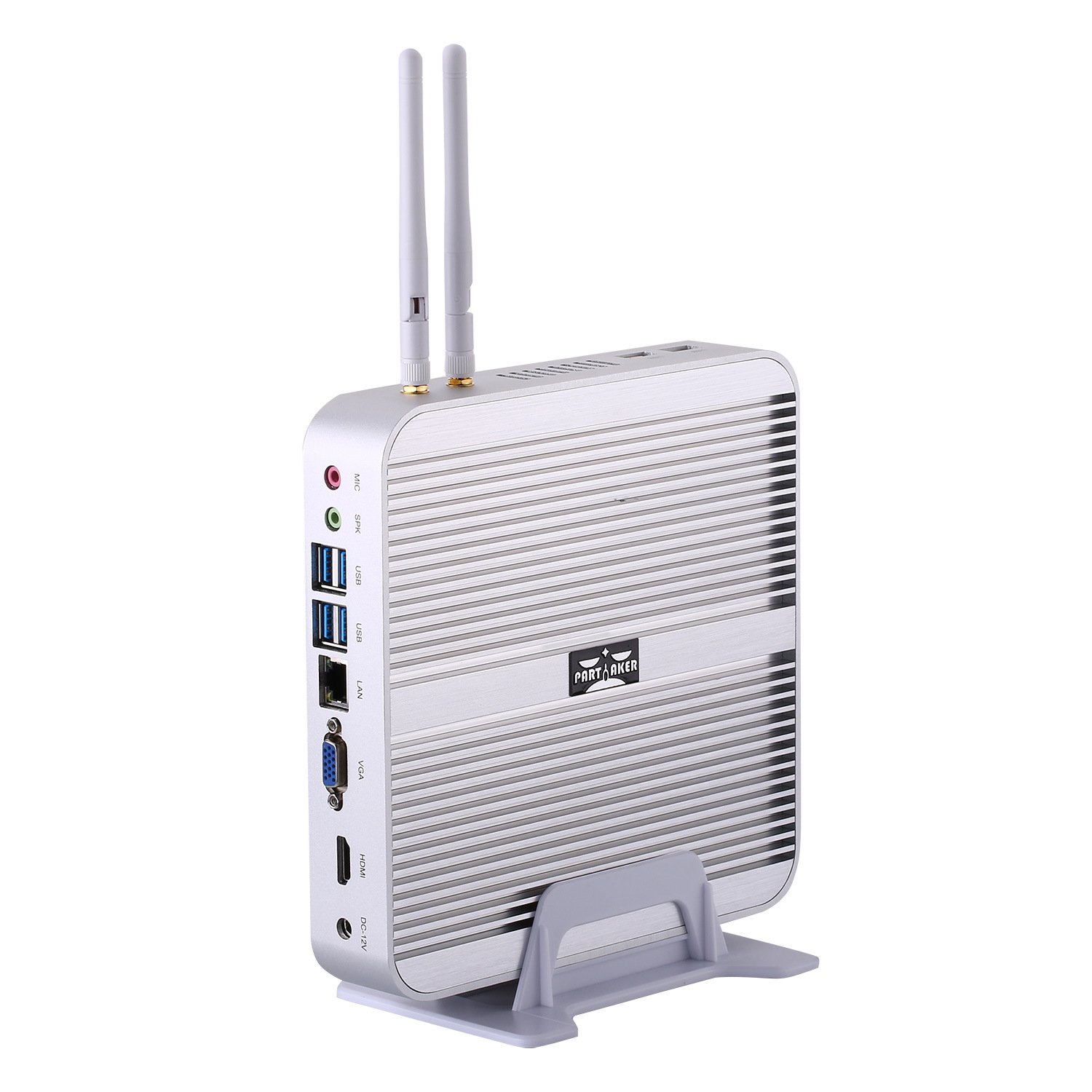 Fanless Mini PC Mini Computer Mini PC Windows 10 HTPC with Intel i3 8145U 8140U Dual Core CPU 32GB Ram 512GB SSD HDMI VGA 4USB 3.0 Aluminum alloy chassis