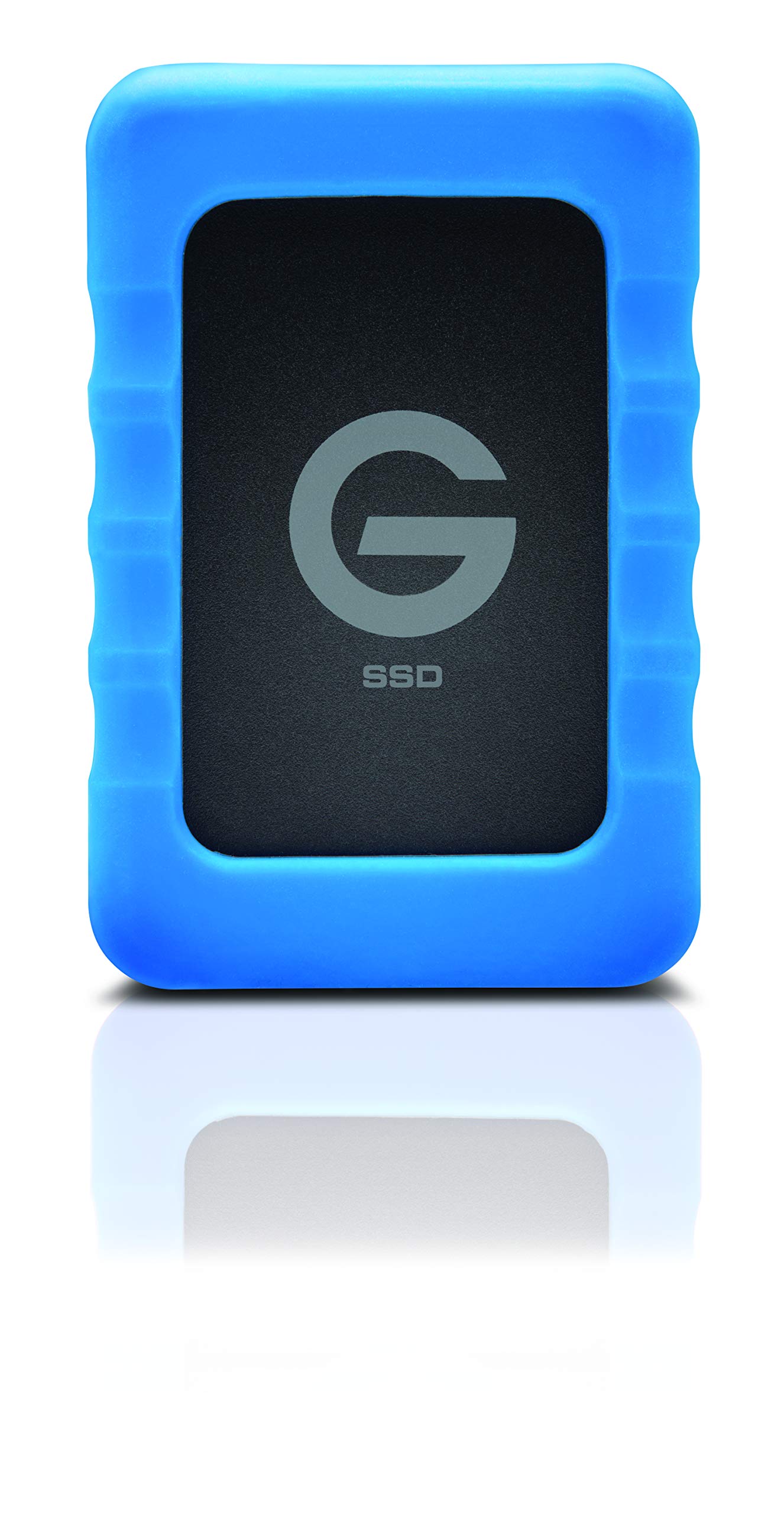 G-Technology 2TB G-DRIVE ev RaW SSD ポータブル外付けストレージ 取り外し可能な保護ゴムバンパー付..
