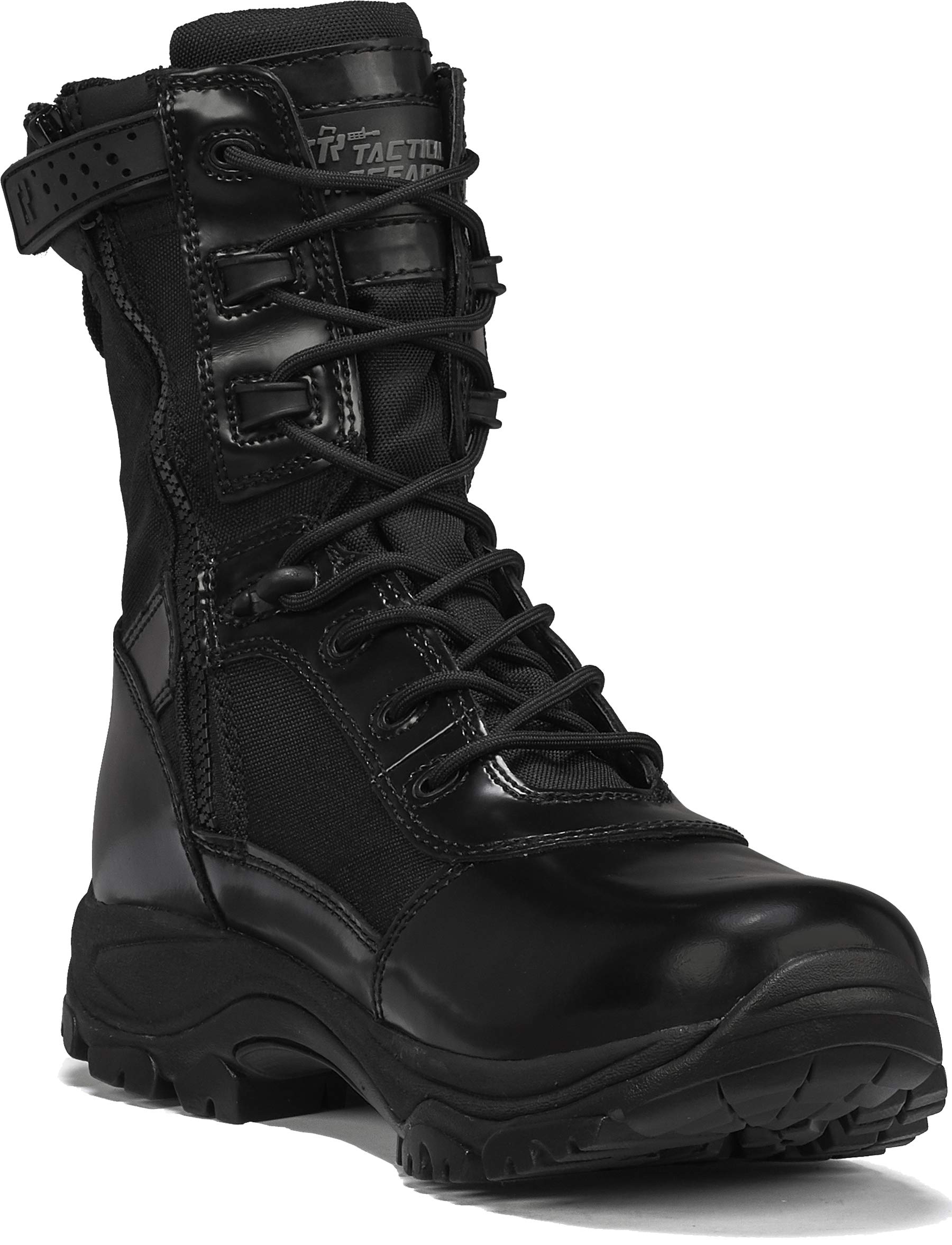 Belleville タクティカルリサーチ メンズ TR908Z WP 防水 ハイシャイン サイドジップブーツ、ブラック - 8R