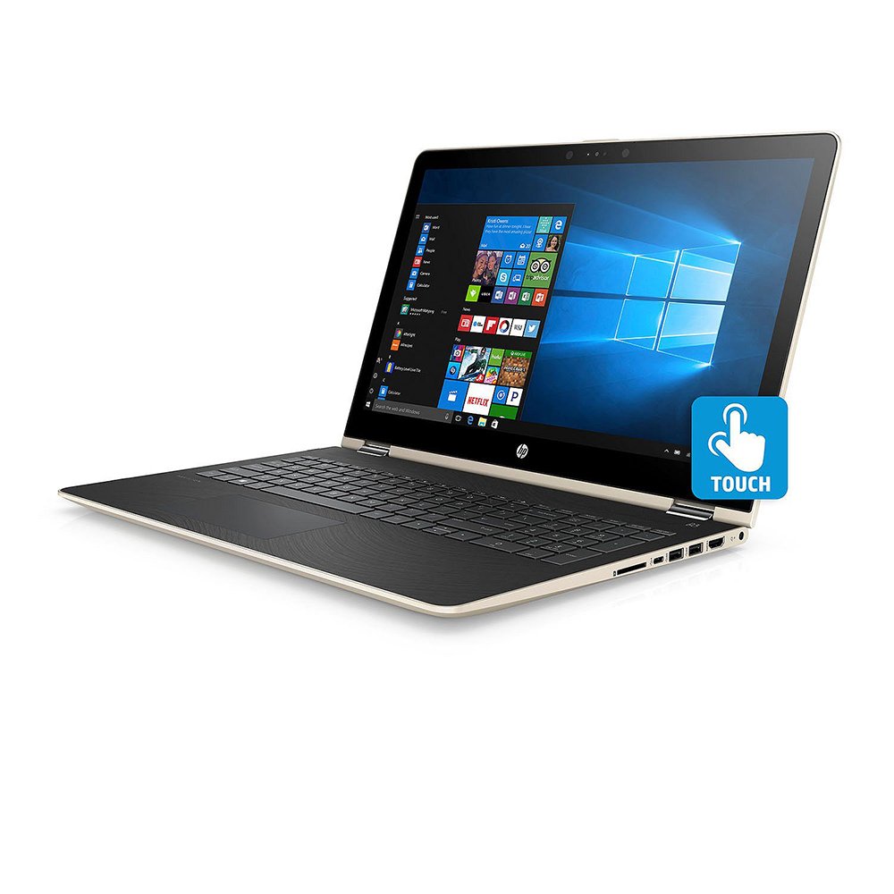 HP X360 Business 2-in-1 Laptop PC 15.6 FHD Touchscreen Intel i7-8550U Quad-Core Processor 8GB DDR4 RAM 1TB HDD Radeon DSC 530 Graphics Backlit-Keyboard B&O Audio Windows 10-Gold