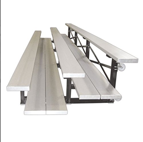 最初チームスポーツfanStandインドアtip-n-roll Bleacher 3行、ダブル足Plank、9 '長ファン3 ? 2 fp-tnr-9