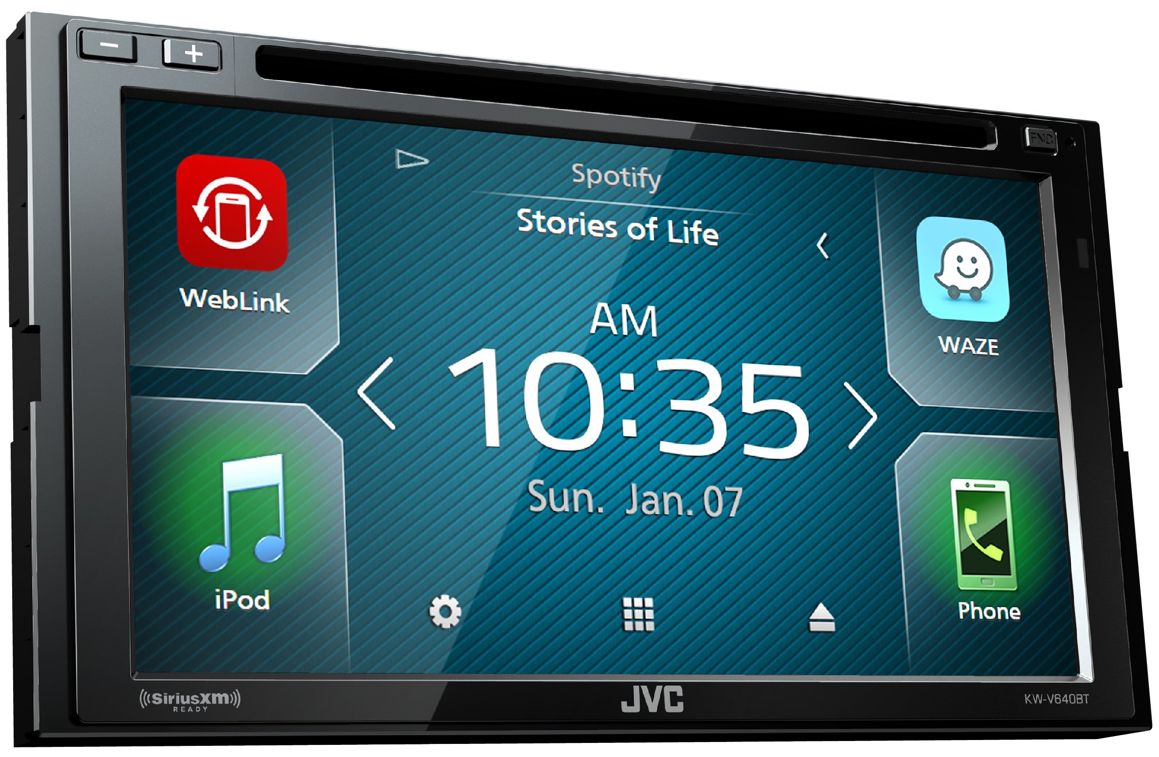 JVC KW-V640BT 6.8インチ クリアレジスティブ タッチモニター/WebLink/Bluetooth /13バンド EQ/JVCリモートアプリ