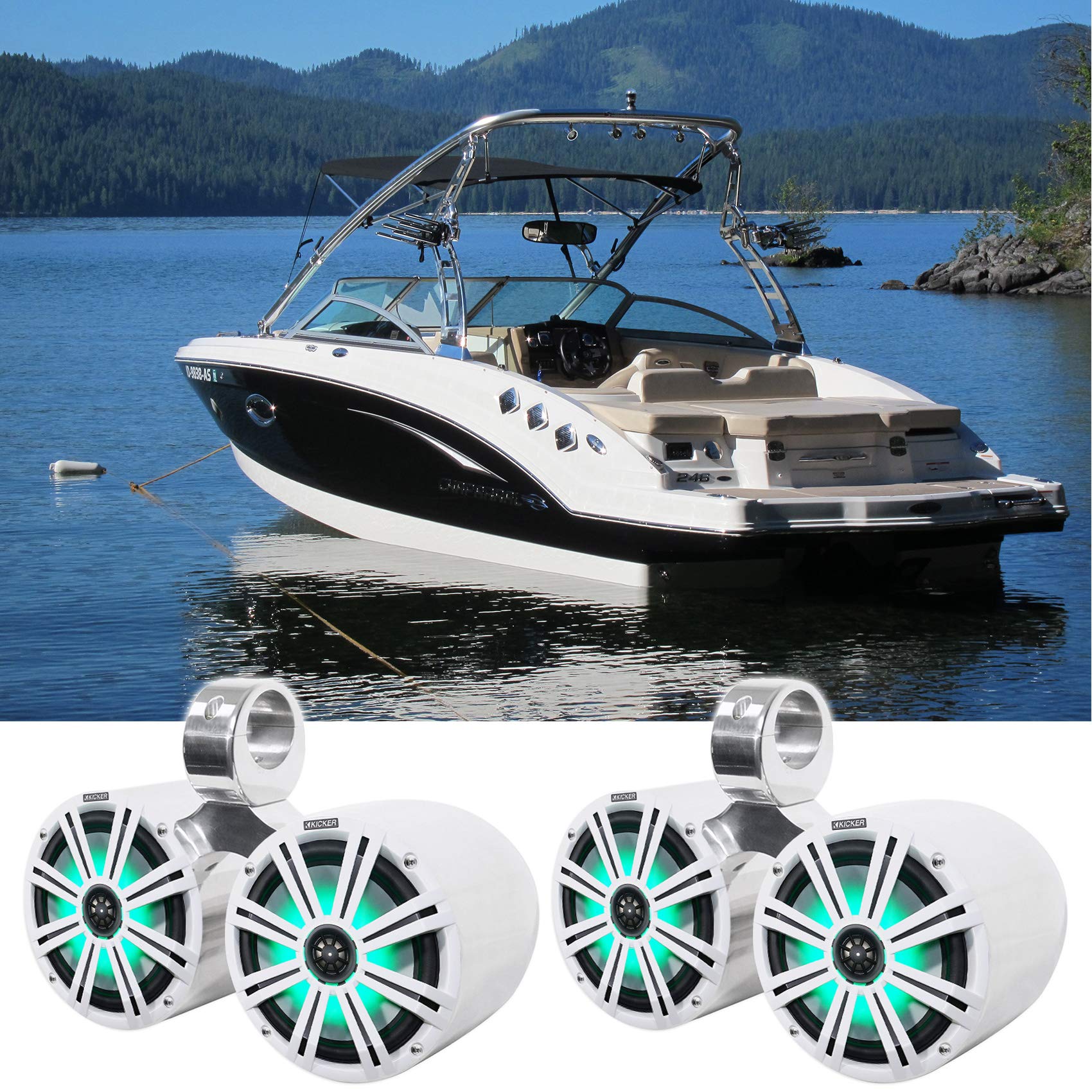 KICKER ペア 45KM84L 8インチ 600ワット �