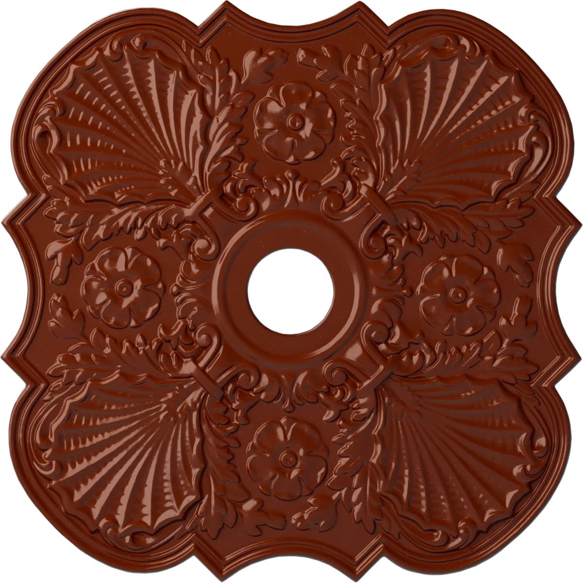 Ekena Millwork cm29fwfif 29 OD X 3 5 /8 ID X 1 3 /8 Pフラワー天井Medallion (Fits Canopies up to ..