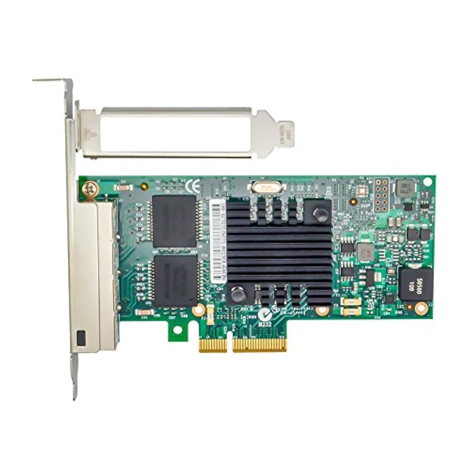 Jeirdus Intel I350AM2 チップセット I350-T4 PCI-E X4 Quad RJ-45 イーサネットネットワークカードアダプターコントローラー NIC 10/100/1000Mbps