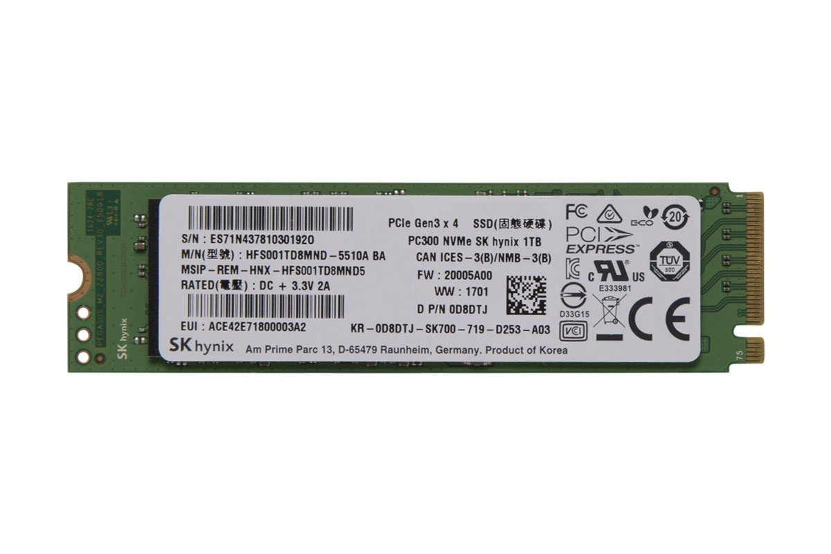 樂天商城 - Dell SK Hynix 1tb PCIe NVMe M。2 SSDソリッドステートドライブhfs001td8mnd-5510 a d8dtj
