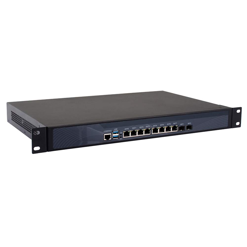 HUNSN 1U Rackmount Firewall Mikrotik VPN Network Appliance Router PC インテル 3855U / 3865U / 3965U RS07 AES-NI/8 インテル LAN/2 Optical SFP/2 USB3.0/COM/VGA 4G RAM 32G SSD
