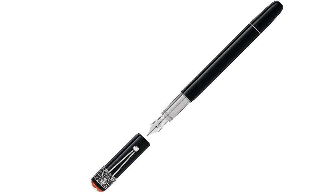 MONTBLANC STILOGRAFICA HERITAGE ROUGE ET NOIR SPIDER METAMORPHOSIS SPECIAL EDITION BLACK PUNTA M 117846 - Default Title