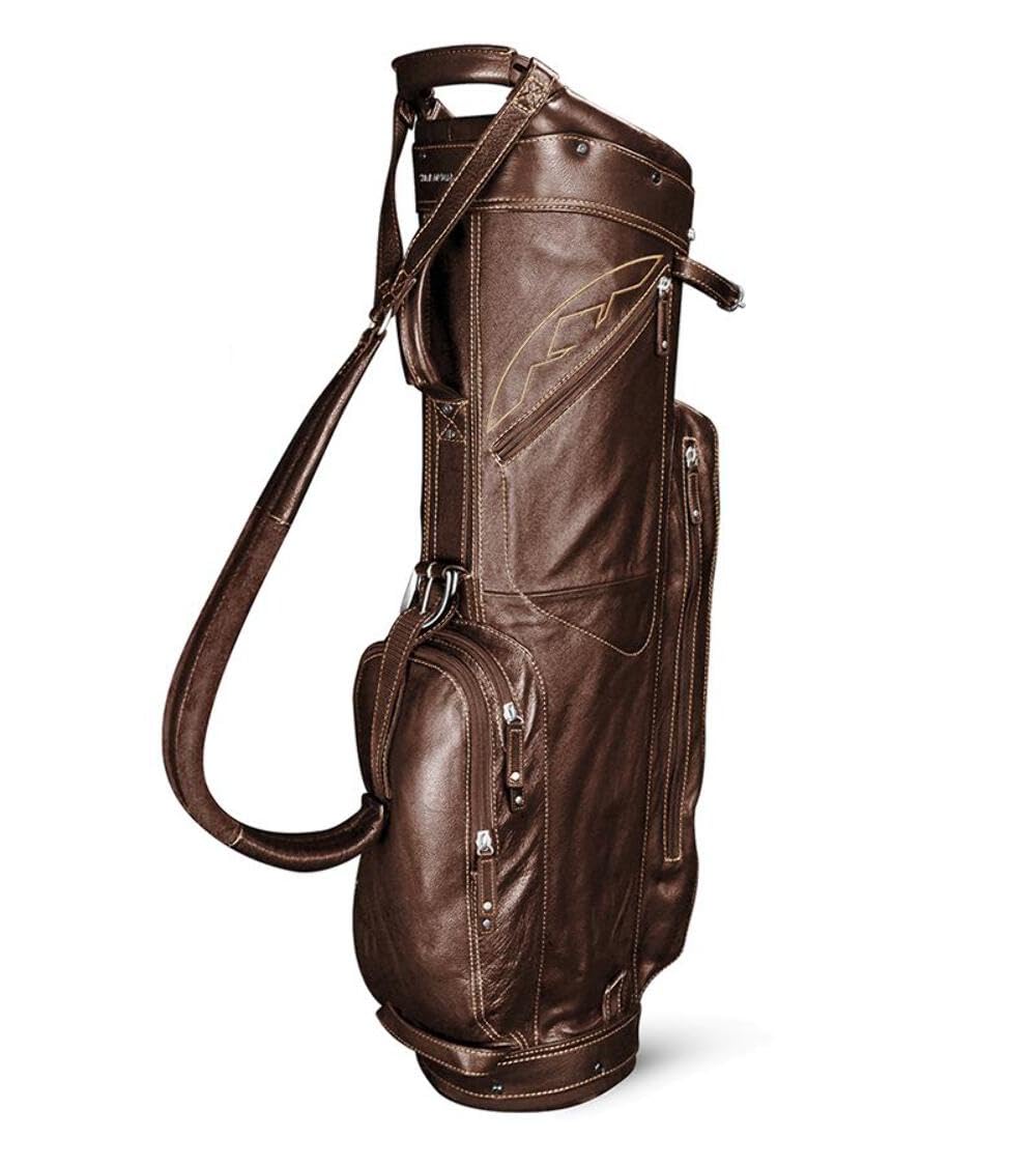 Sun Mountain 2019 ゴルフレザーカートバッグ ブラウンカーキ