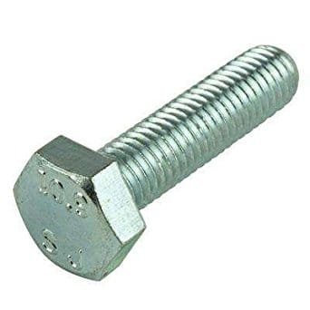 Newport Fasteners M18 x 40mm 六角キャップスクリュー メトリック クラス 8.8 亜鉛メッキスチール (数..