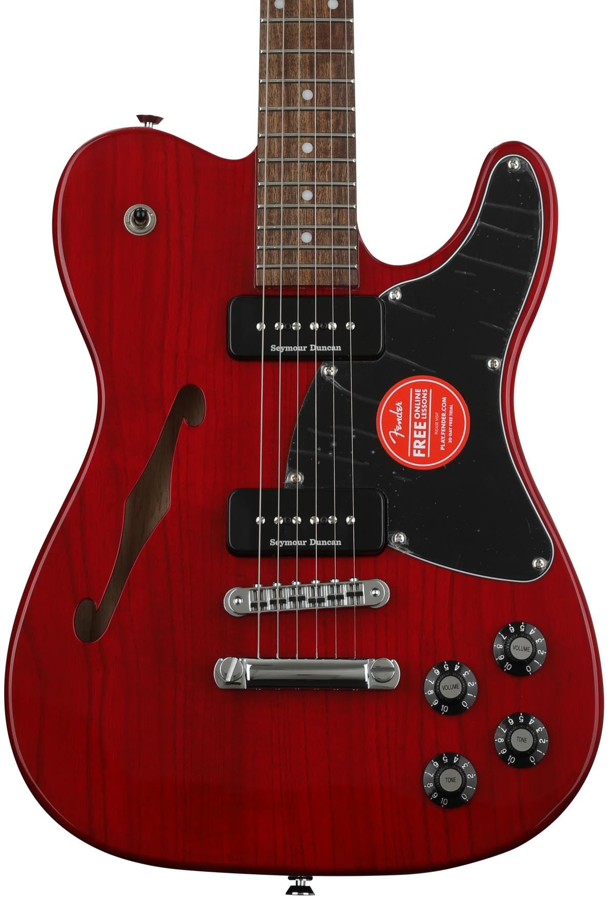 樂天商城 - Fender Jim Adkins シグネチャーシリーズ JA-90 テレキャスター シンライン ローレルフィンガーボード クリムゾンレッド 透明