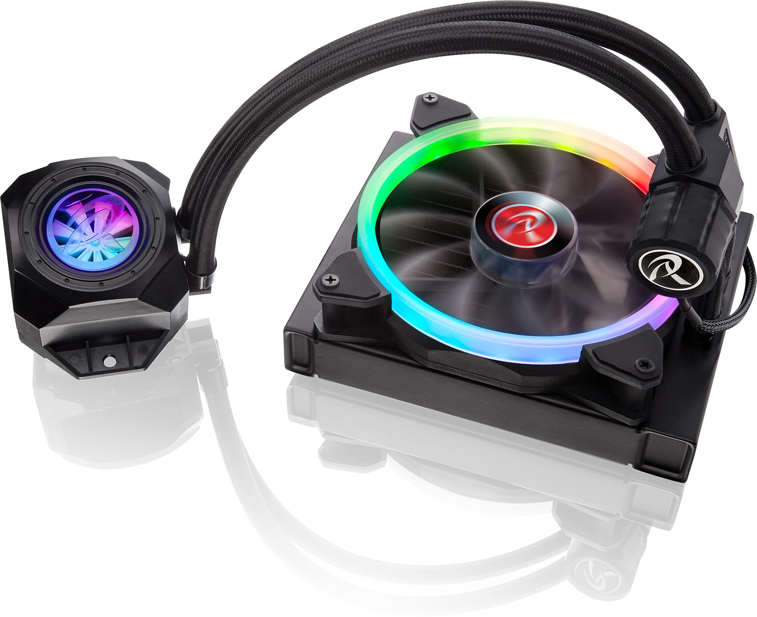 RAIJINTEK Corporation 0R10B0090 Newcomer in The Range、水冷RGB Rainbow Komplett - 140mm 要求の厳しいプレーヤーを多く満たすこの素材はお客様の期待に応えます。 ブラック