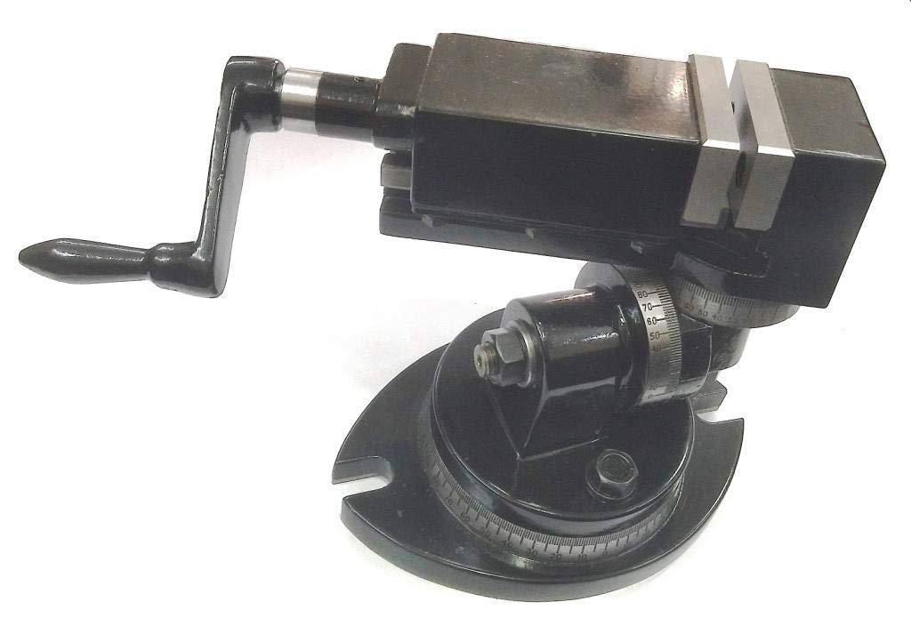 万能フライス盤バイスバイス 2インチ/50mm - 3方向工作機械。