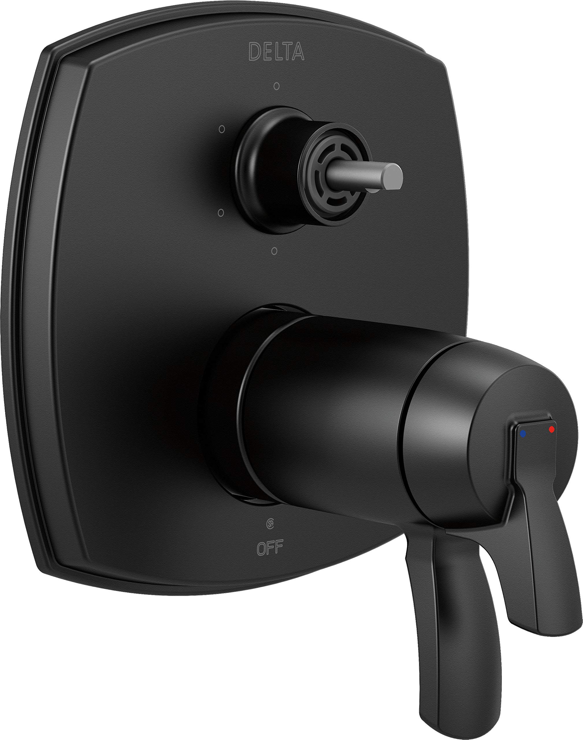 Delta Faucet T27T976-BLLHP 17 温度調節 6機能 ハンドルシャワートリム 切替弁付き マットブラック