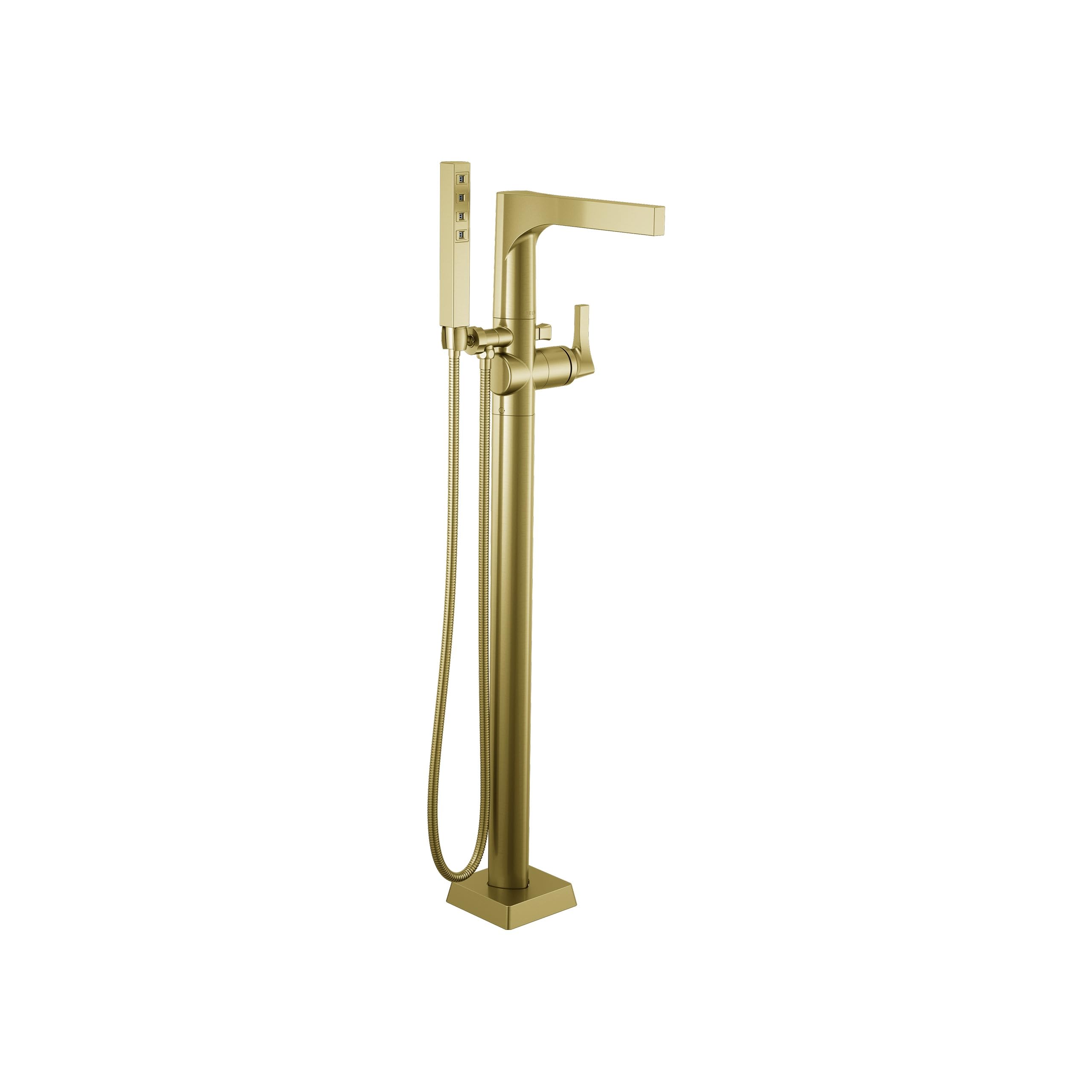 DELTA FAUCET T4774-CZFL 浴槽フィラー ハンドシャワーフロアマウント付き シャンパンブロンズ