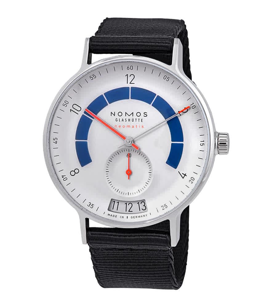 Nomos Glashuette ��� �����ȥС��� 41mm �֥롼�������Х�� �������륱���� ��ư�ۥ磻�ȥ������ ���ʥ����ӻ��� 1303