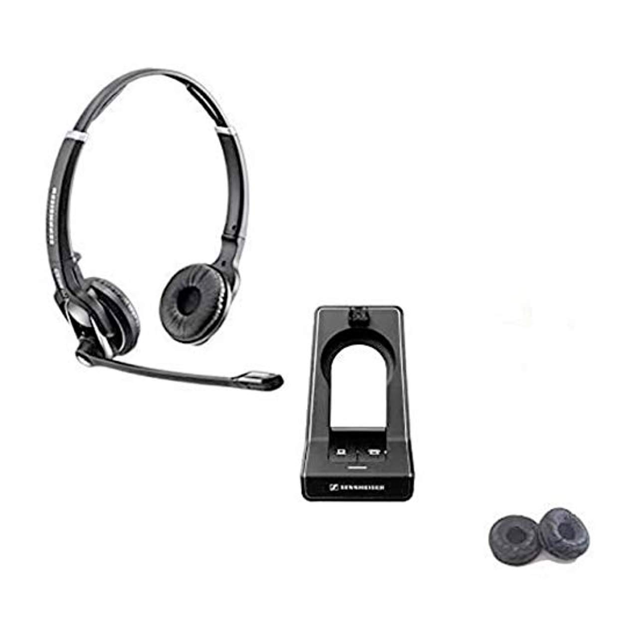 Sennheiser SD PRO2 ML ステレオ (Duo)、音声、ビデオ、会議アプリに対応 - チーム ズーム ウェブックス プラグアンドプレイ デスクフォン Mac PC Microsoft Skype/Lync クッション付き