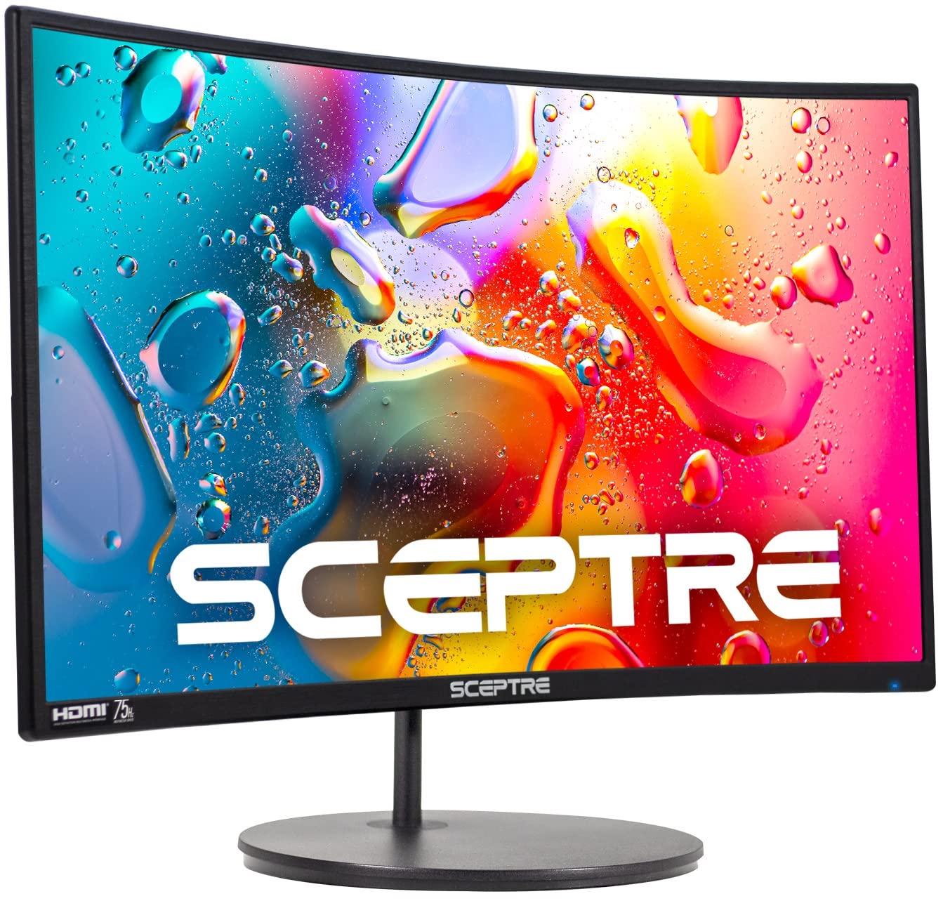Sceptre 24 Curved 75Hz Gaming LED Monitor Full HD 1080P HDMI VGA Speakers VESA Wall Mount Ready Metal Black 2019 (C248W-1920RN) 141［並行輸入］