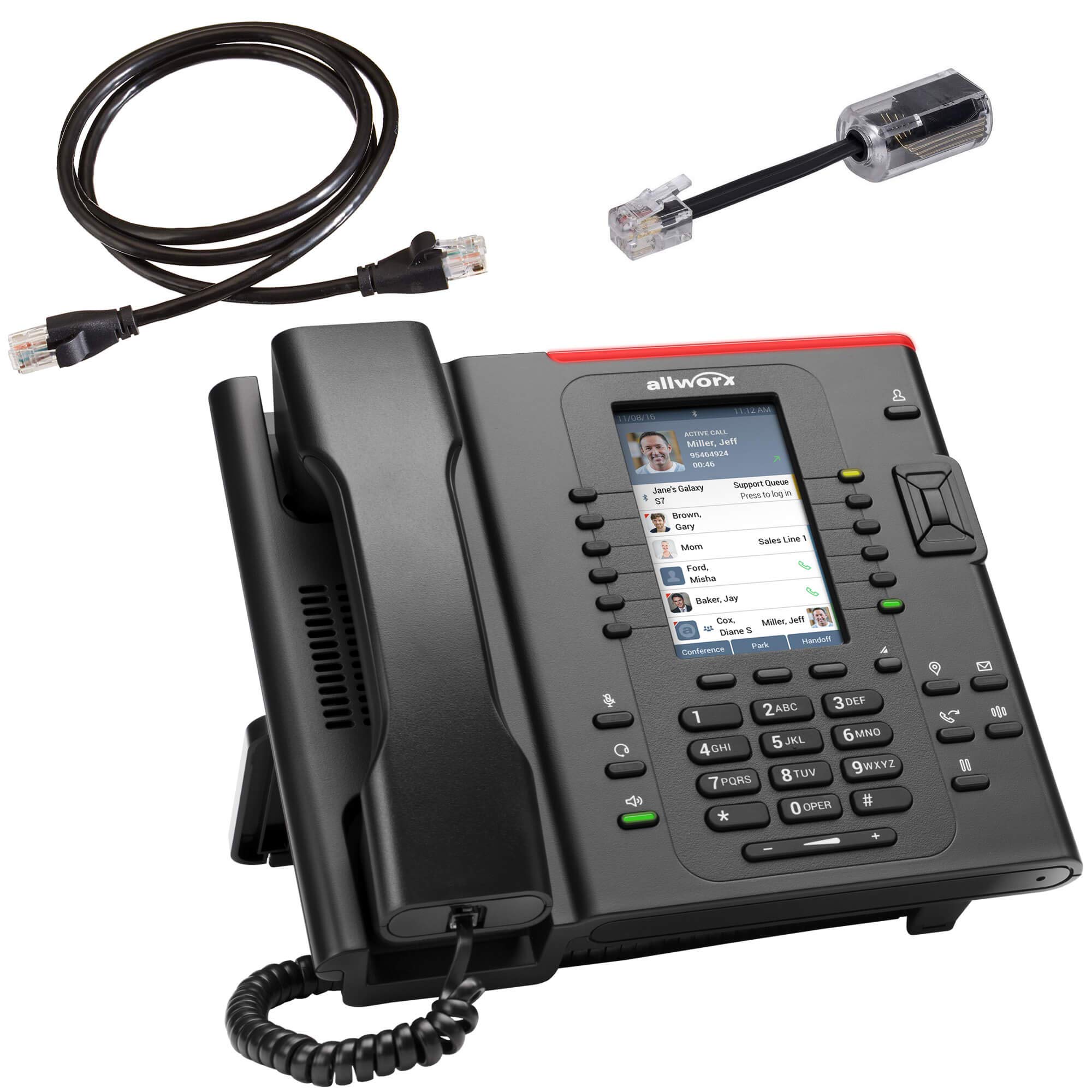 Allworx Verge 9312 IP Phone (8113120) with Ethernet Cable and Detangler