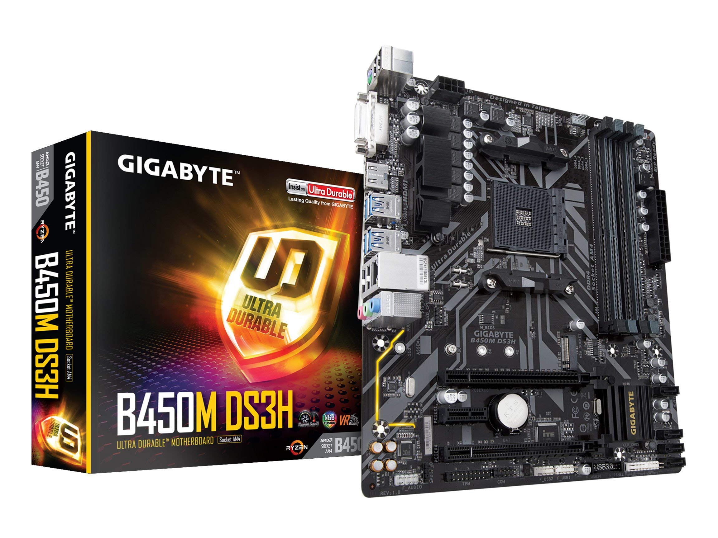 GIGABYTE B450M DS3H (AMD Ryzen AM4/M.2/HMDI/DVI/