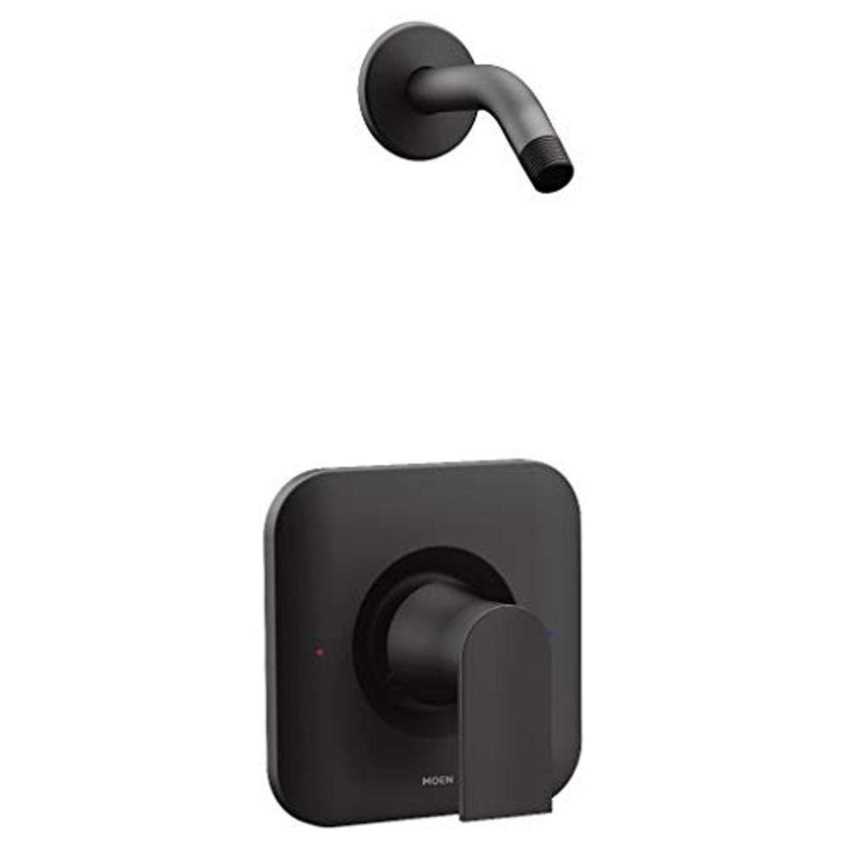 樂天商城 - Moen T2472NHBL Genta シングルハンドル 圧力バランスシャワートリム シャワーヘッドなし マットブラック