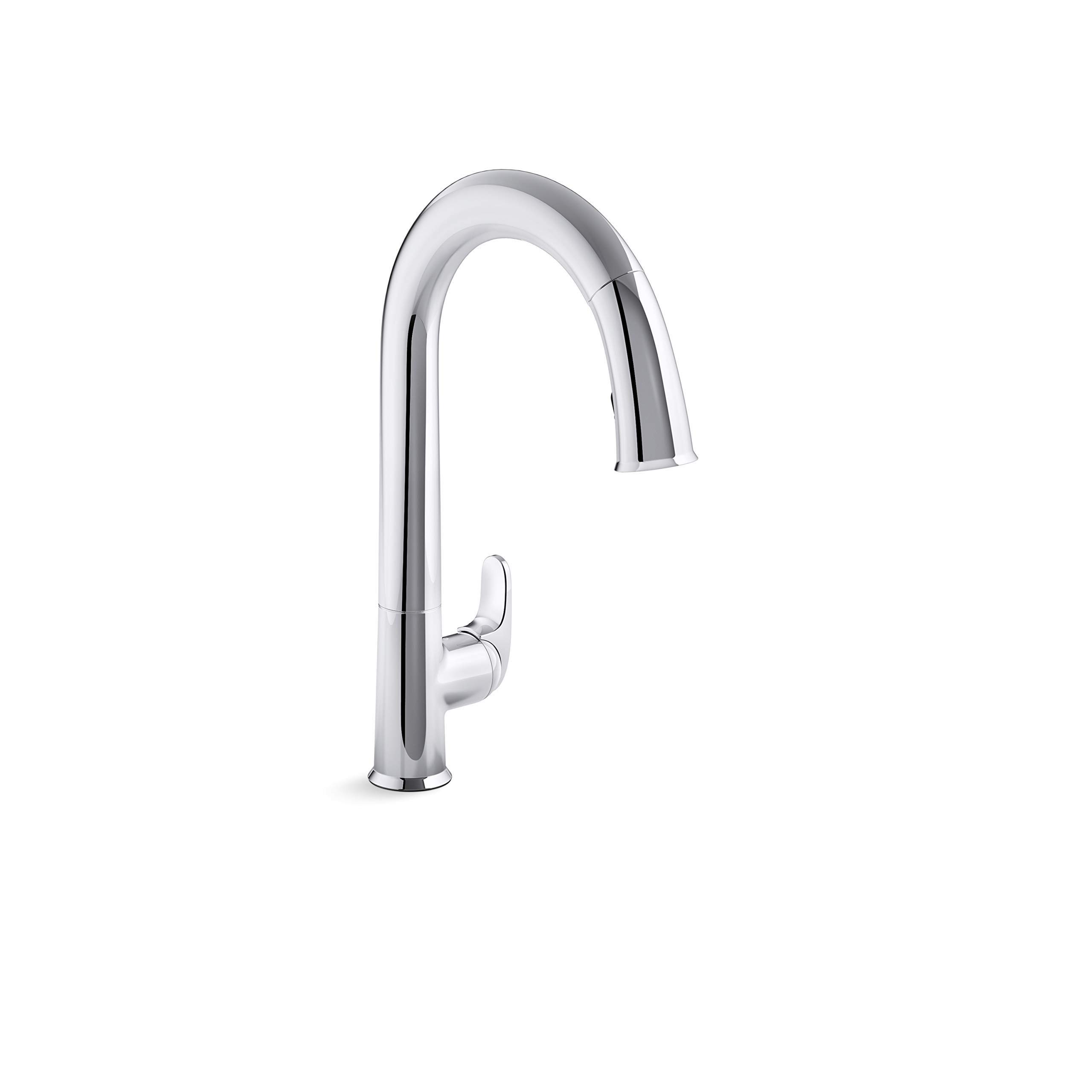 KOHLER Sensate スマートキッチン蛇口 72218-WB-CP 音声コントロールとタッチレスポンステクノロジー KOHLER Konnect付き 光沢クロム