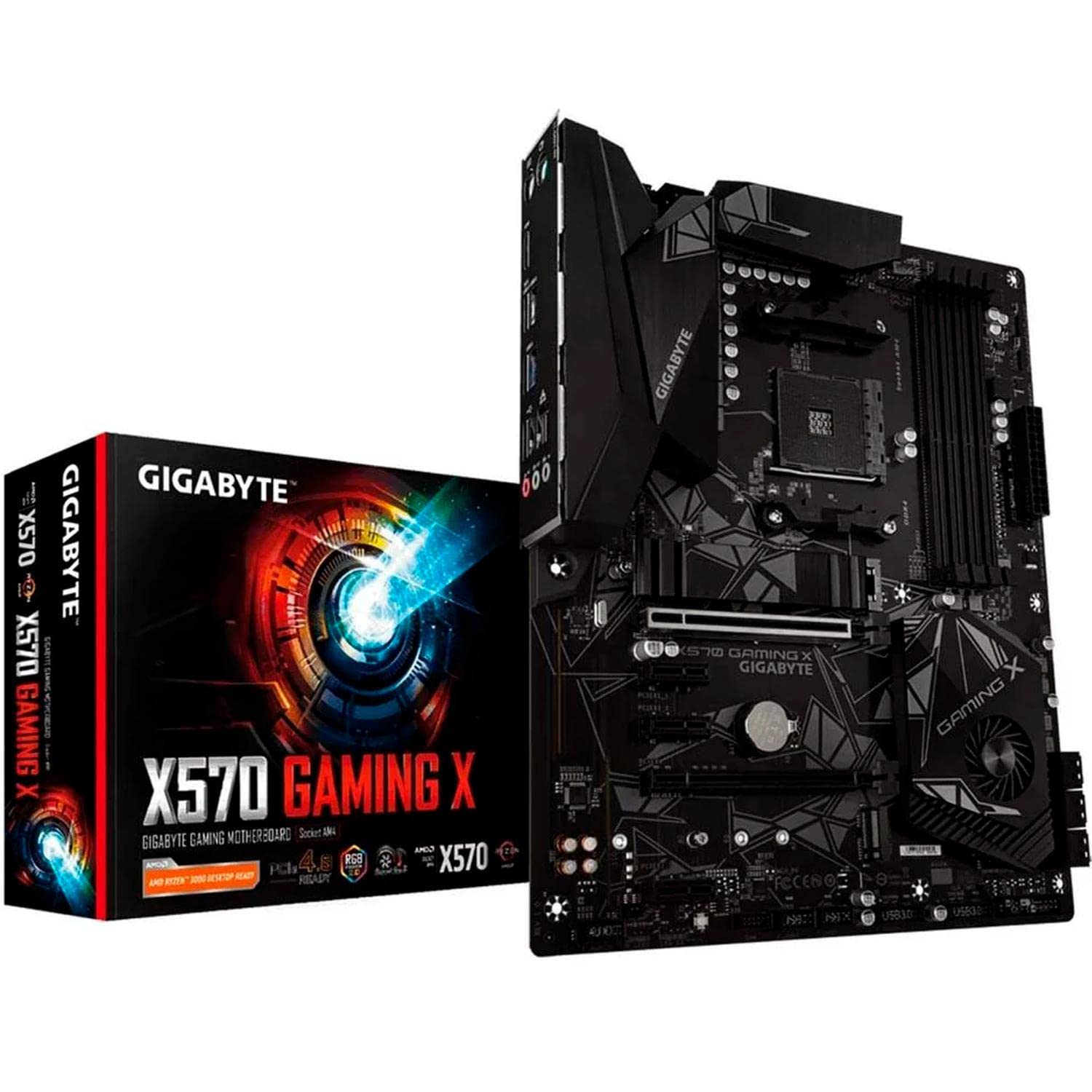 Gigabyte X570 Gaming X (AMD Ryzen 3000/X570/ATX/PCIe4.0/DDR4/USB3.1/Realtek ALC887/HDMI 2.0B/RGB Fusion 2.0/Realtek GbE 8118 LAN/?????????)