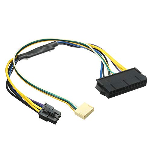 x50pcs SFF Motherboard 24pin to 2 Port 6pin 18AWG Adapter Power for HP Z220 Z230 ATX PSU Power Cable Supply Connector 30cm