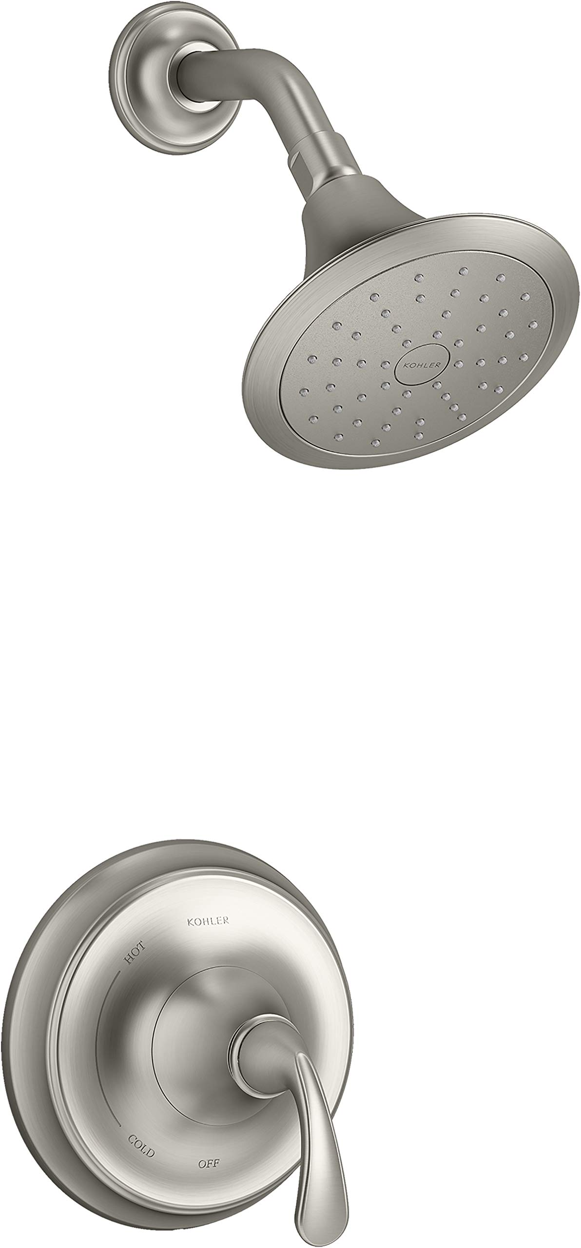 Kohler K-TS10276-4G-BN Forte シャワーヘッド 鮮やかなつや消しニッケル