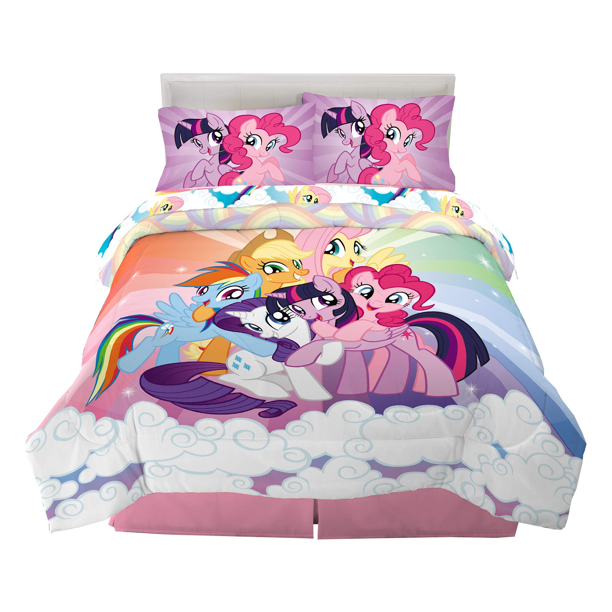 RICOH - Franco Kids Bedding スーパーソフト掛け布団とシーツセット 5点セット フルサイズ My Little Pony