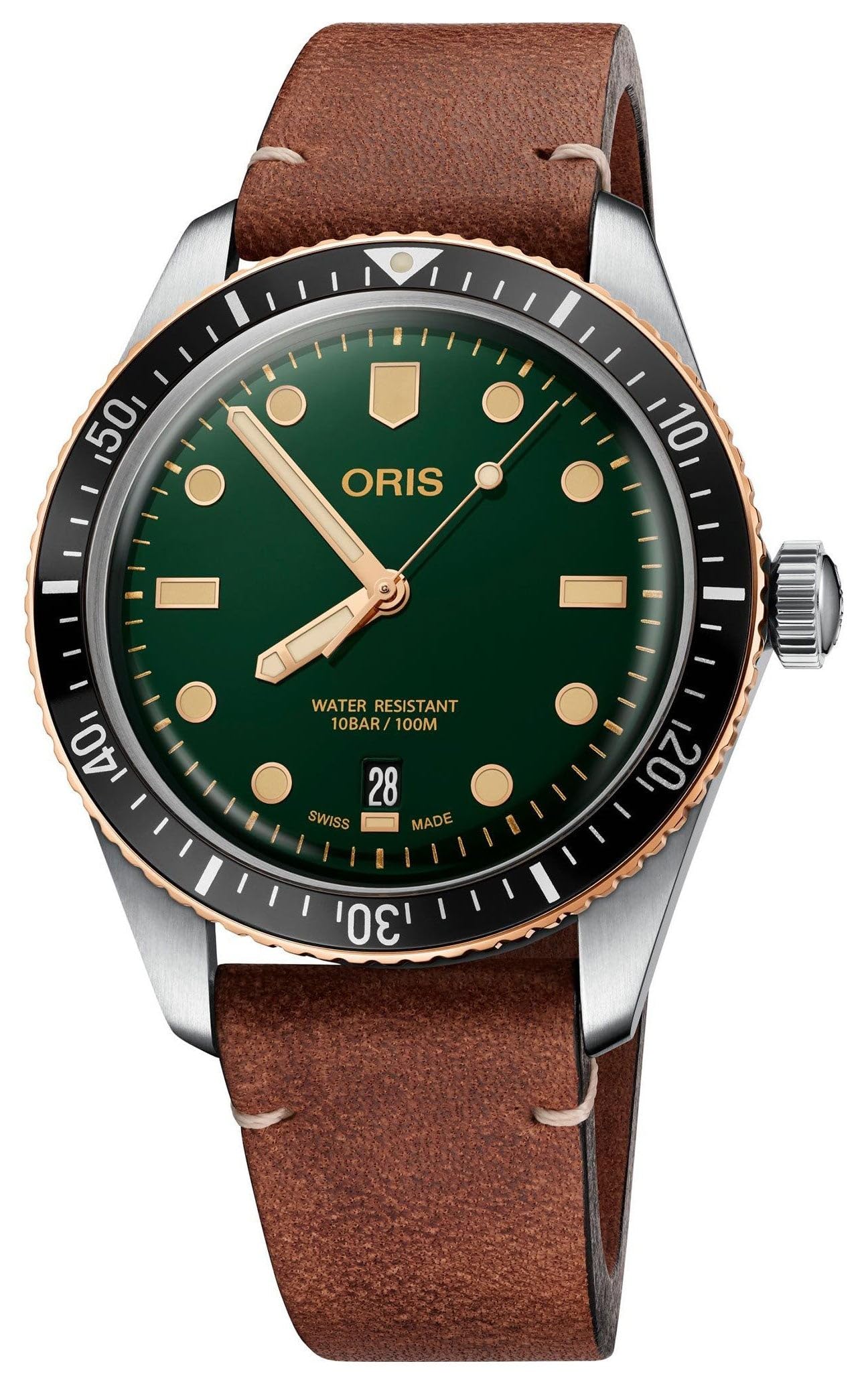 Oris Divers Sixty-Five 自動巻き グリーンダイヤル メンズ腕時計 01 733 7707 4357-07 5 20 45