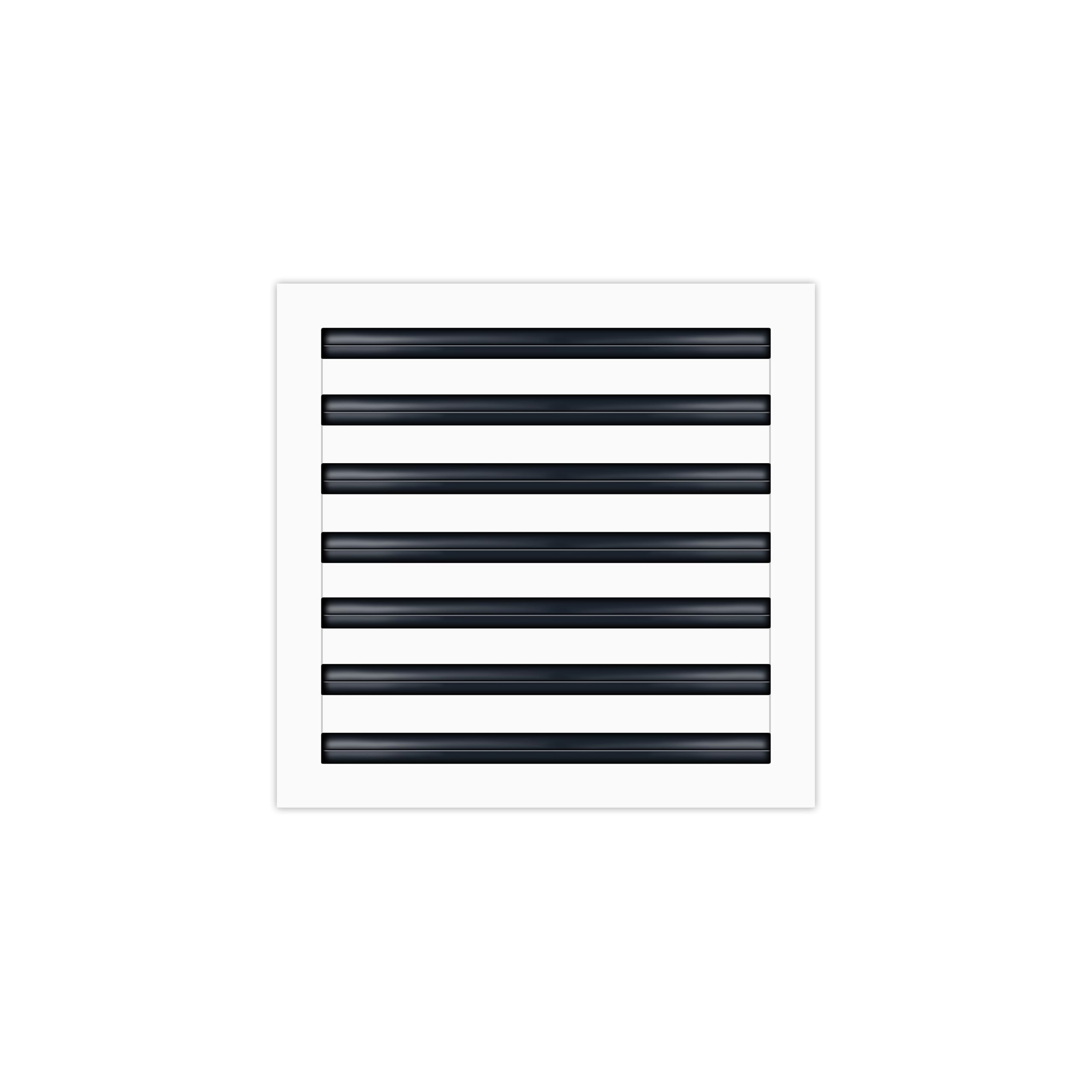 BUILDMART - 14x14 モダンエアコン換気口カバー - 装飾ホワイト通気口 - 標準リニアスロットディフュー..