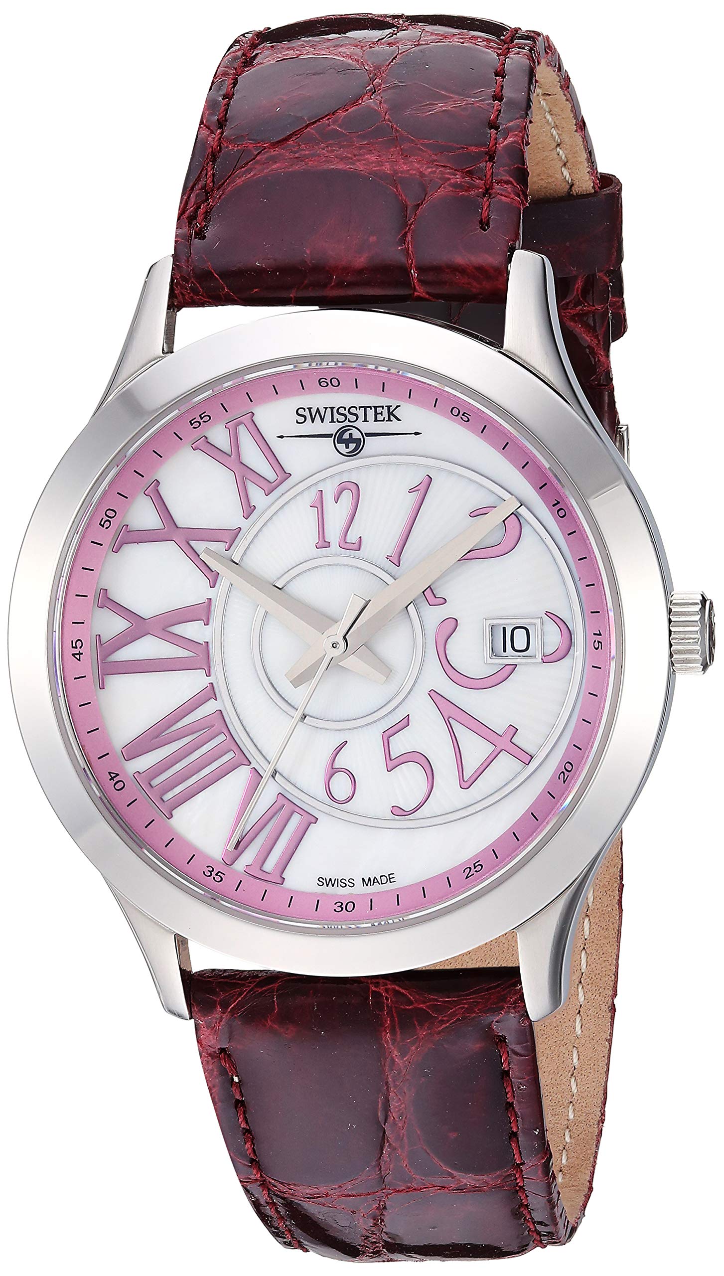 Swisstek Dress Watch (Model: SK52706PkPU)