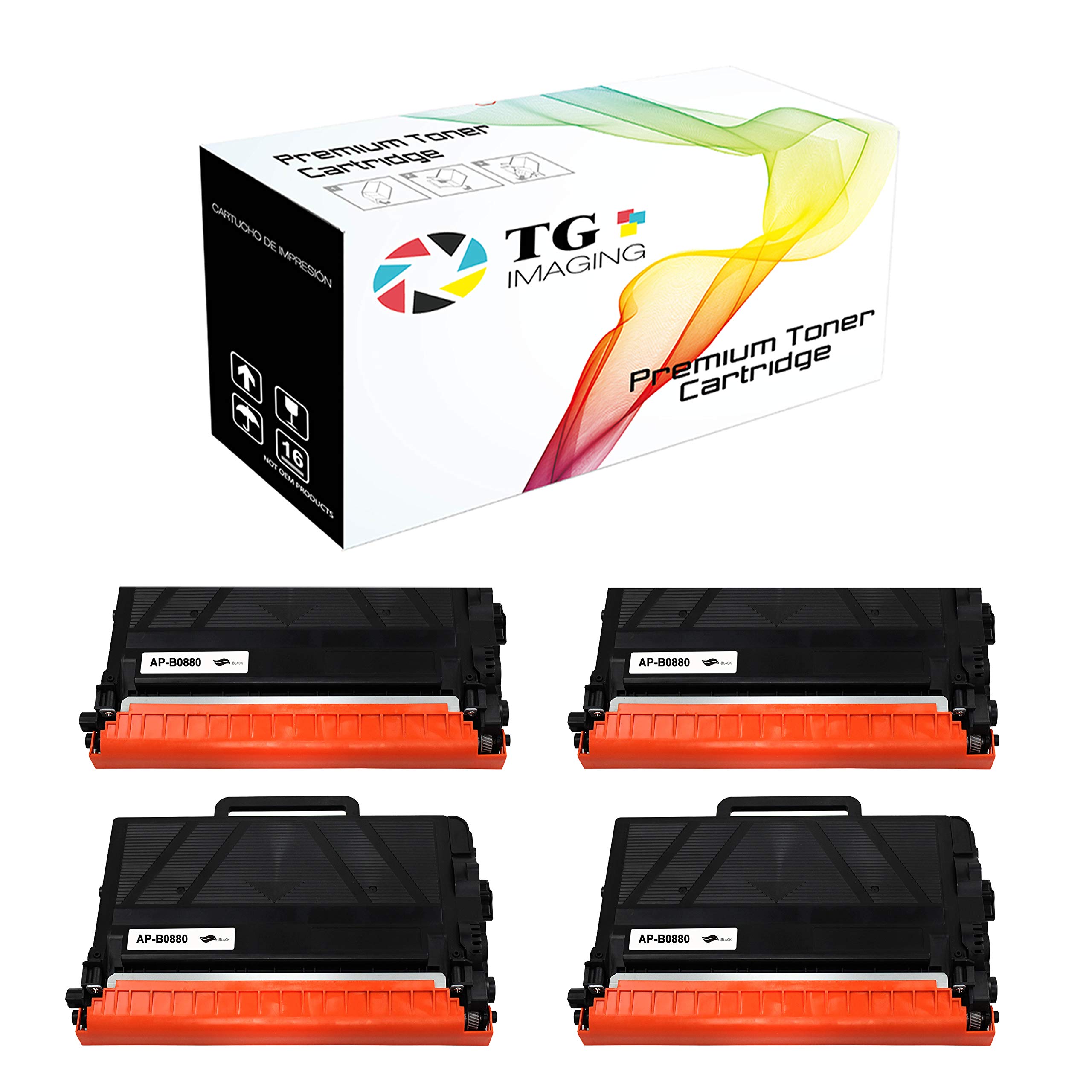 TG Imaging (4パック 超高印刷可能枚数) Brother TN880 TN-880 TN 880 トナーカートリッジ MFC-L6800DW MFC-L6750DW MFC-L6900DW MFCL5900DW MFCL6700DWプリンター用