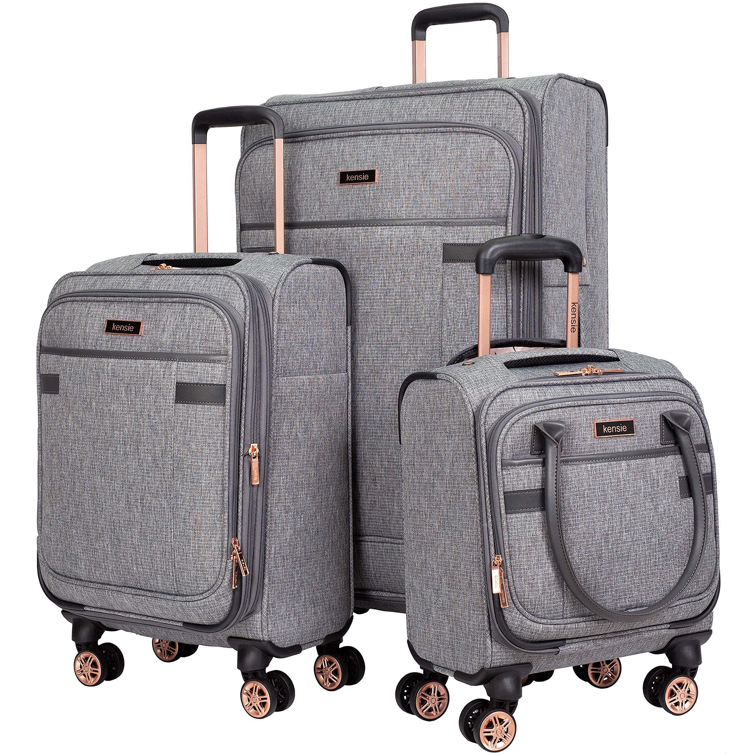 樂天商城 - kensie 3 Piece Luggage Set Heather Gray