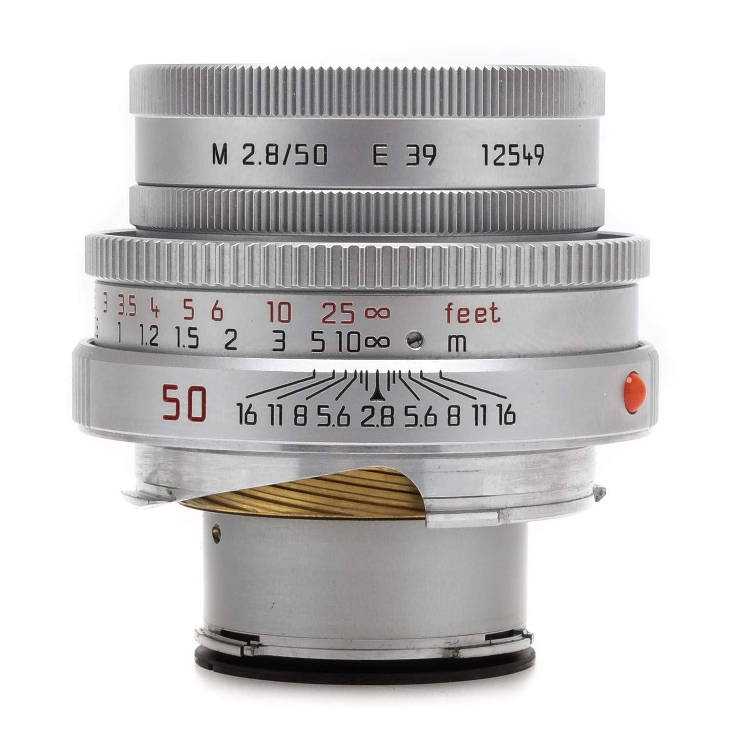 Refill Ink - Leica 50mm f/ 2.8 シルバー Elmarit M マニュアルフォーカスレンズ (11823)