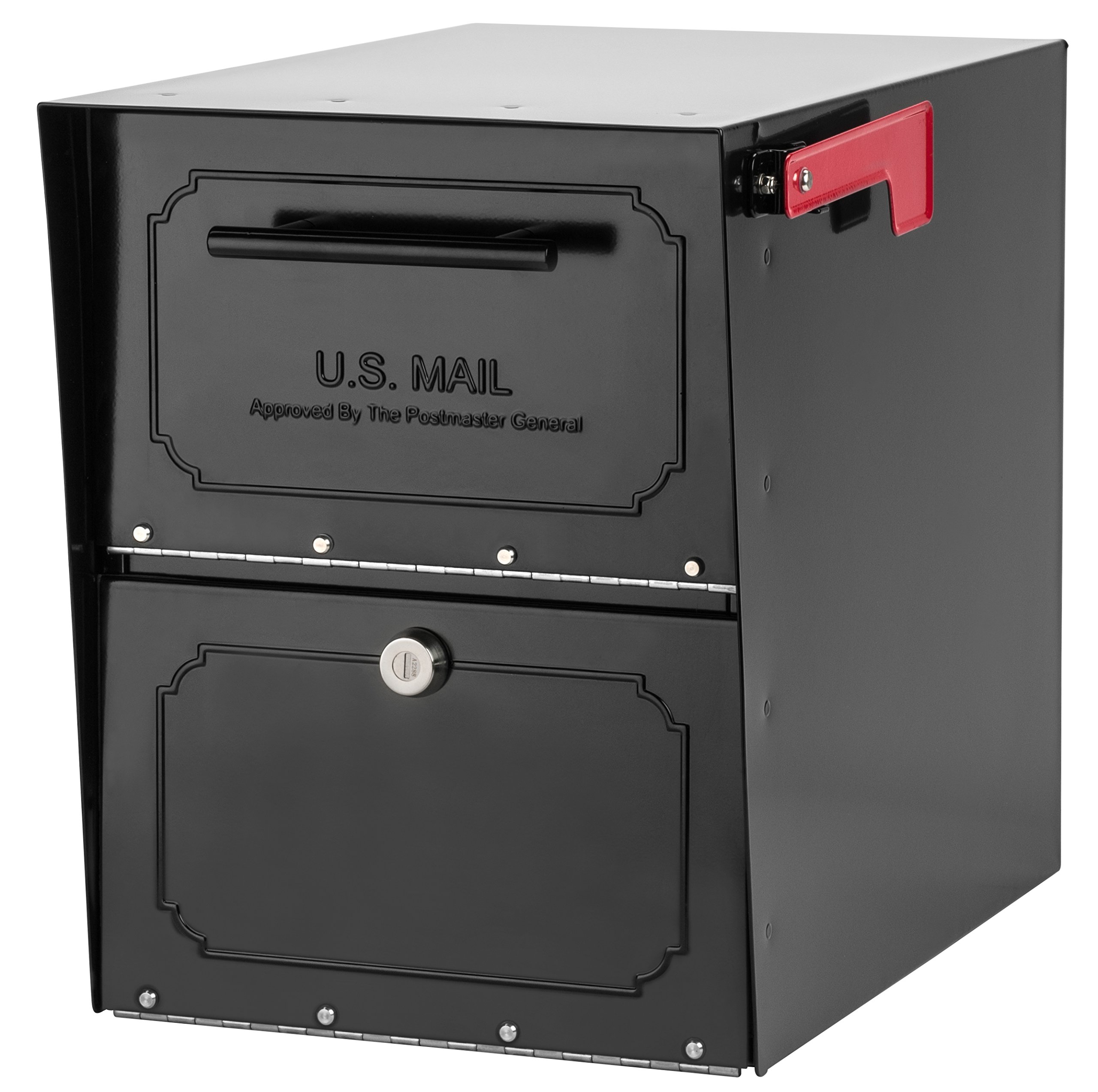 Architectural Mailboxes　6200B-10オアシスクラシック・ロック付きポスト　高セキュリティ補強ロック付き固定小包郵便ポスト