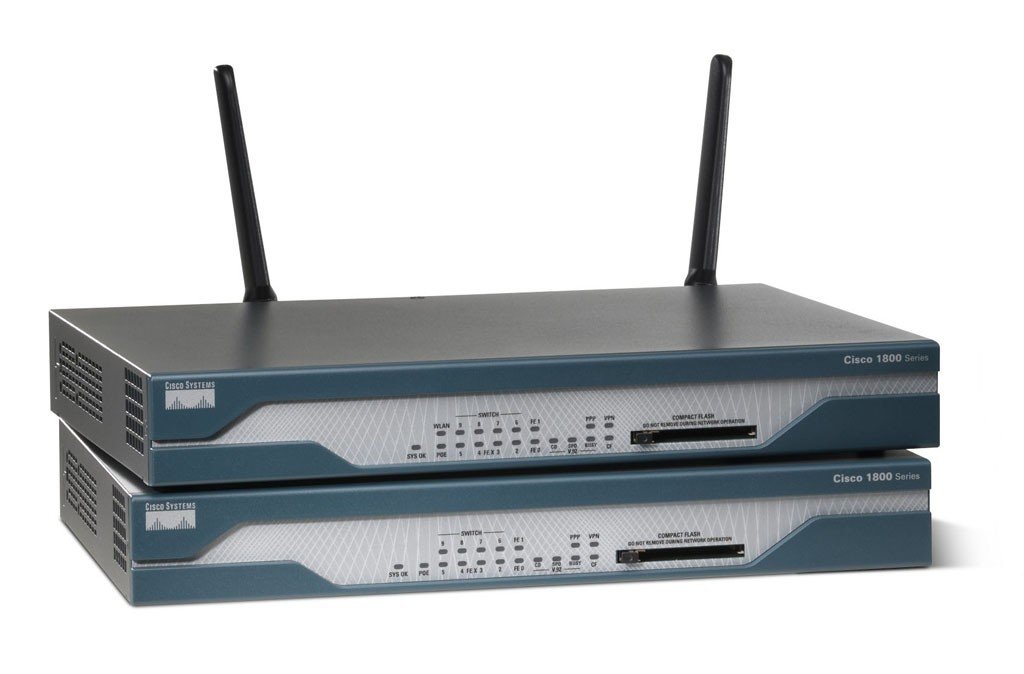 Cisco CISCO1801/K9 1801 ADSL over POTS Integrated Services Router by Cisco