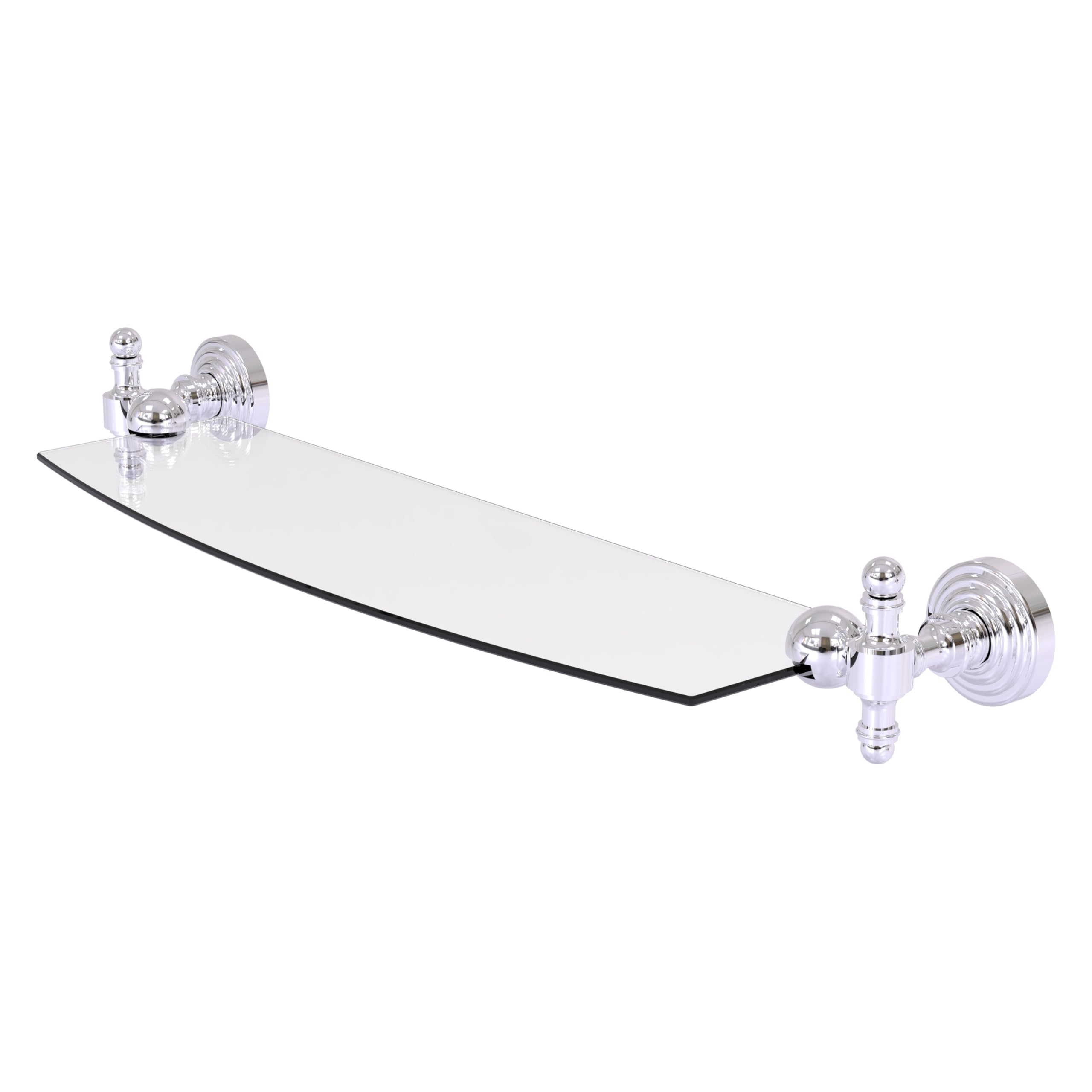 Allied Brass RW-33/18-ABZ 60cm Double Glass Shelf with TB Antique Pewter