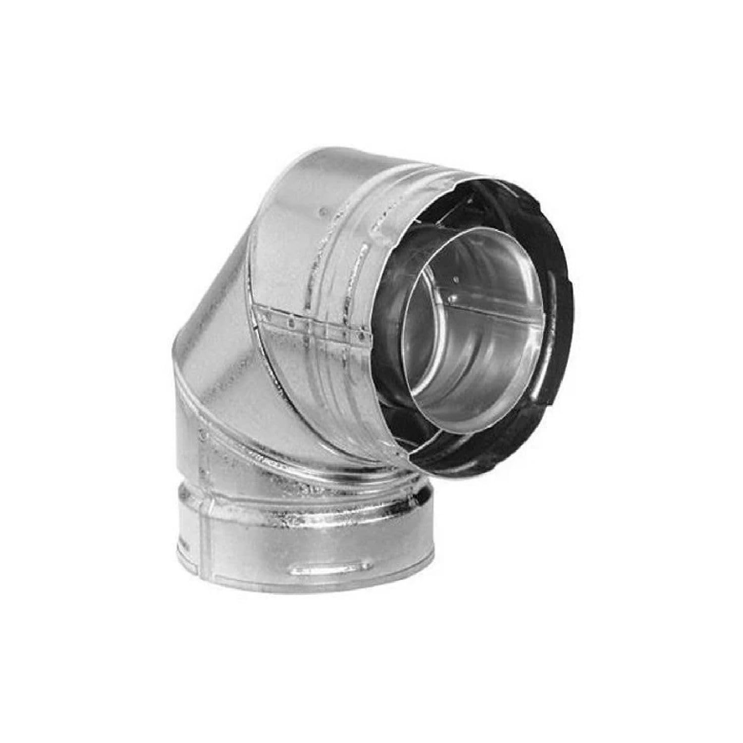 Simpson Duravent 58DVA-E90 5x8 Direct Vent Galvanized 90 Degree Elbow by Simpson Duravent