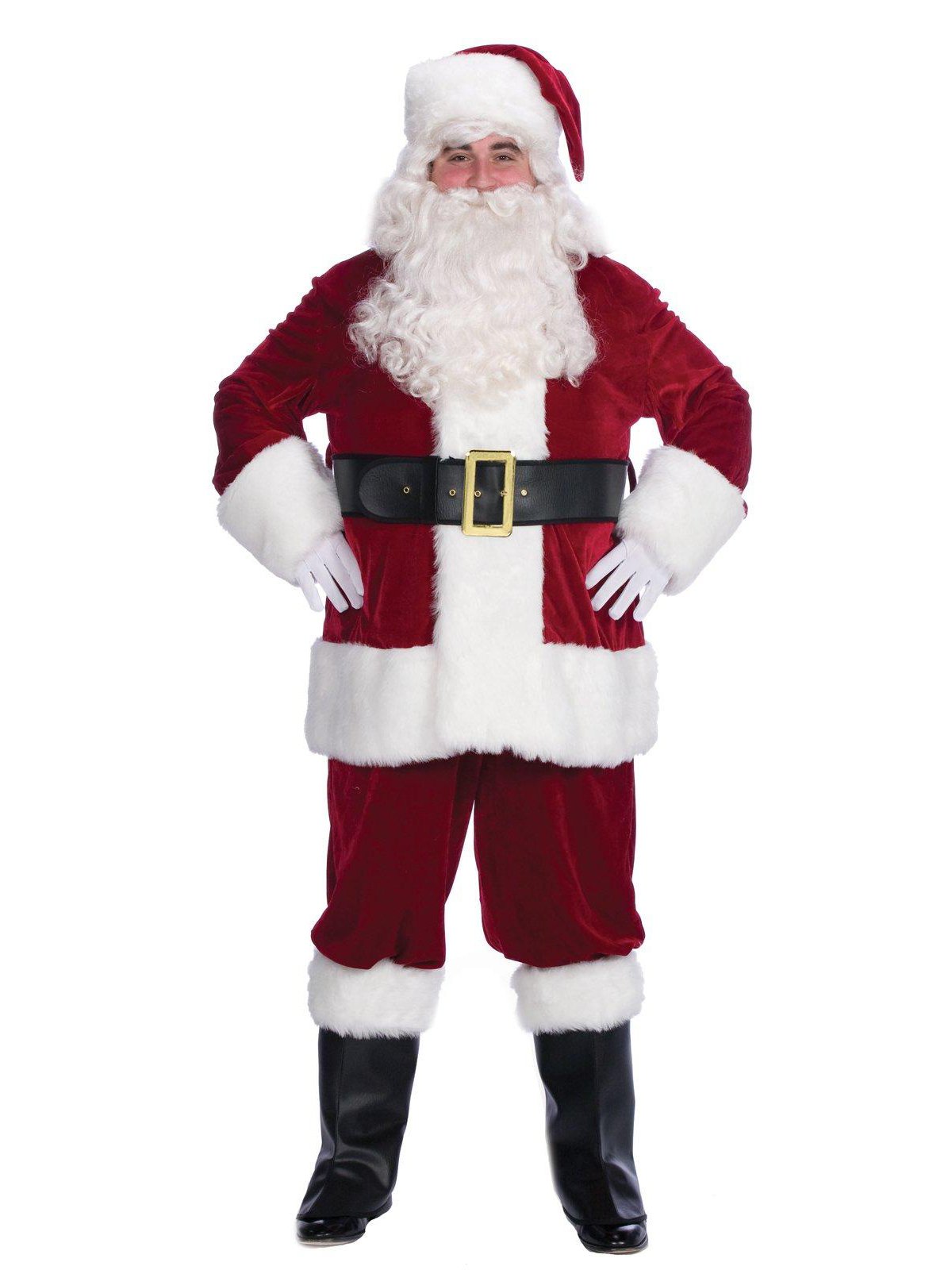 Velvet Complete Santa Costume - Adultビロードの完全なサンタ衣装 - 大人用♪ハロウィン♪サイズ：X-Large
