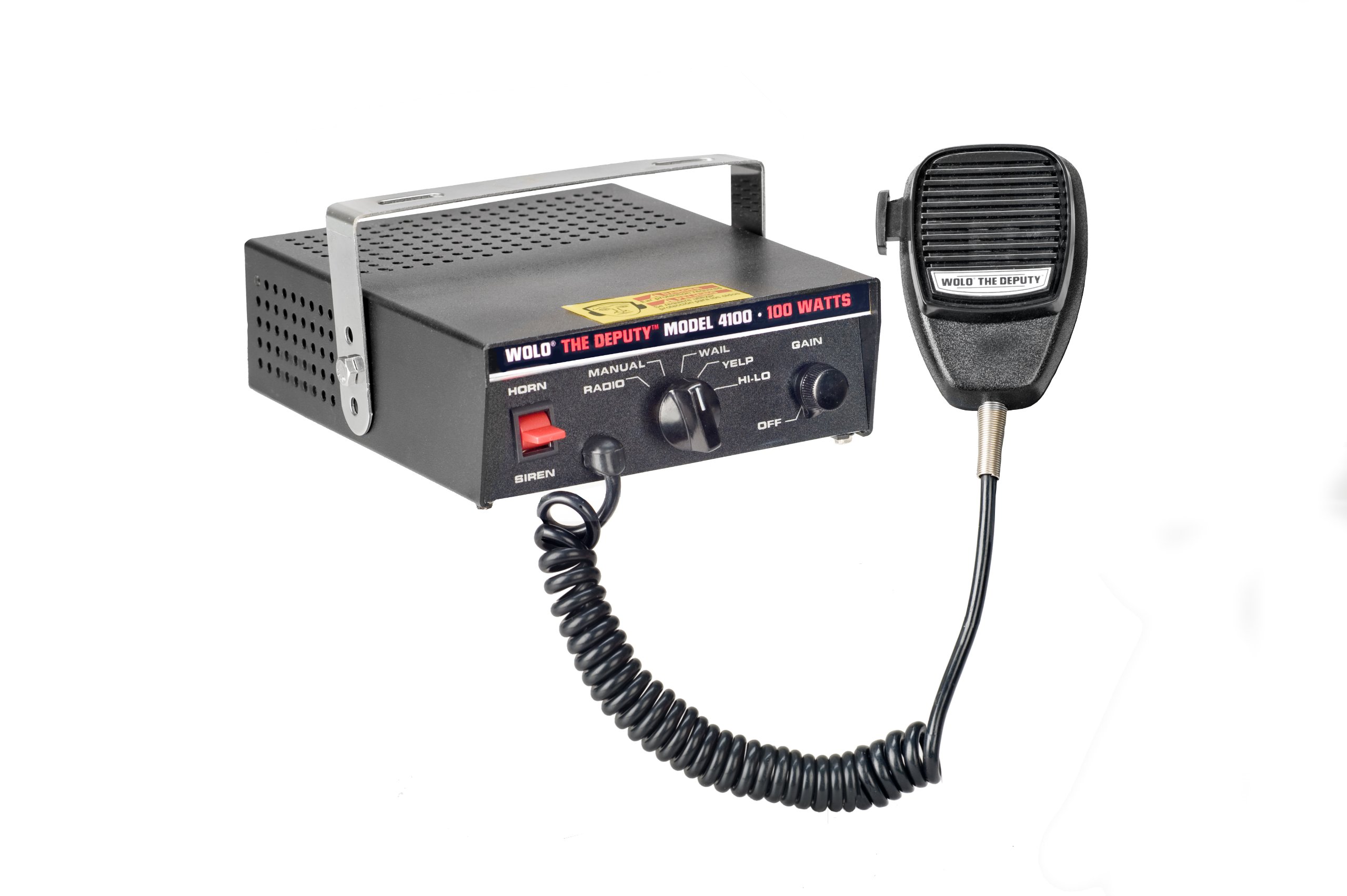 Wolo (4100) The Deputy 100 Watt Electronic Siren P.A System and Radio Rebroadcast - 12 Volt by W..