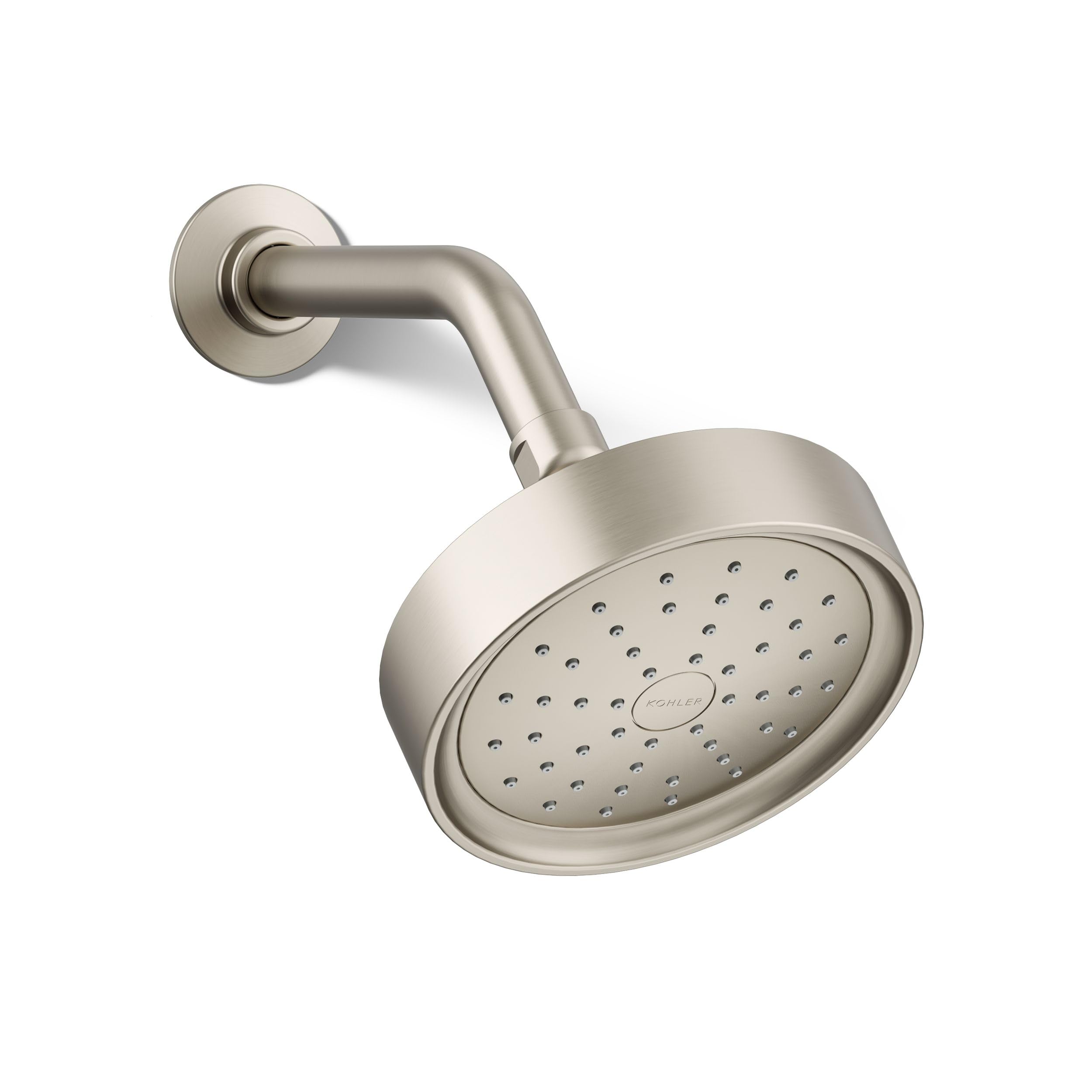 樂天商城 - (Vibrant Brushed Nickel) - KOHLER K-965-AK-BN Purist Single Function Katalyst Showerhead Vibrant Brushed Nickel