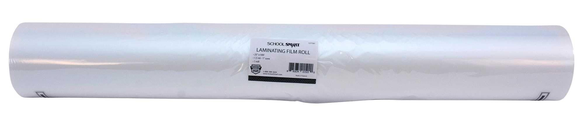 School Smart Laminating Film 1 1/2 Mil Roll - 25 inch x 500 foot - 1 inch Core by School Smart